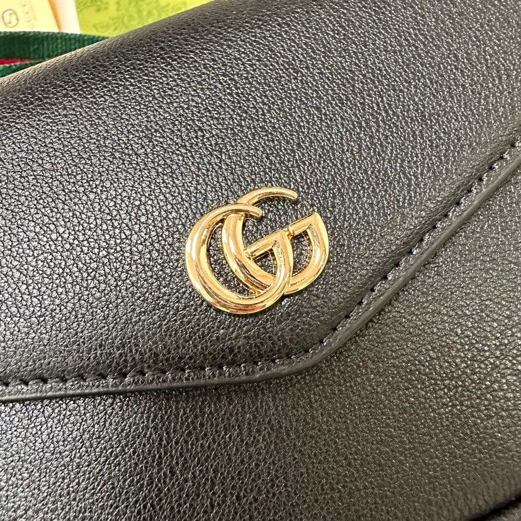 C3911 GUCCI new model, original quality – shown in real photos! Suitable for both men and women. Model number: 764961. PVC blue color 🎈🎈🎈. Dimensions: width 22X, height 13X, side width 4. 🎉🎉🎉 Shipping started! 52001000 — image 5