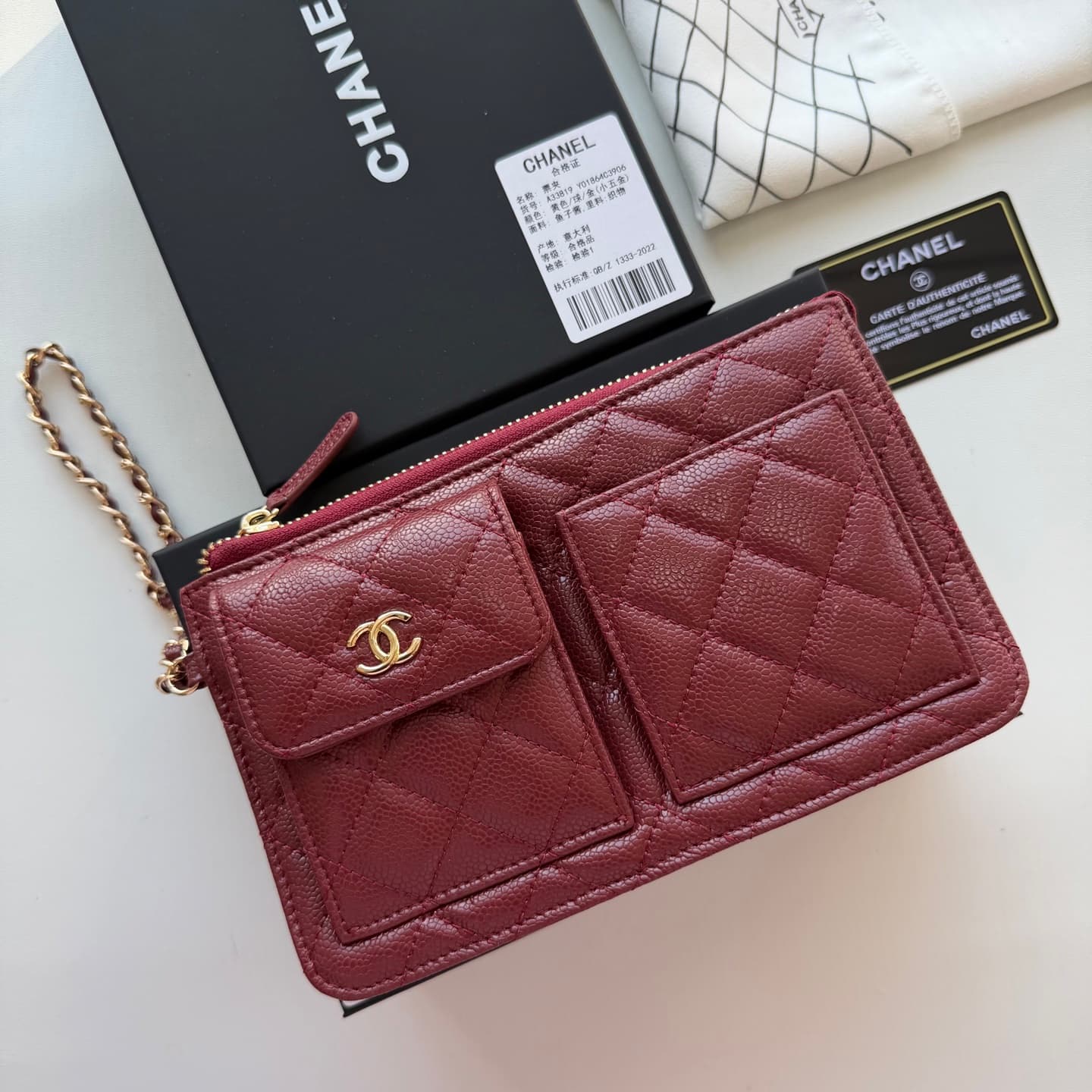 C817 🌸 New model 🔥 Packaged in the original packaging (33819 – classic small hardware). Chanel 📢🔥 The chain can be used as a handbag💪 It looks very stylish. Although it’s small, it has plenty of space inside: pockets for cards, zipper, and change money. V — image 3
