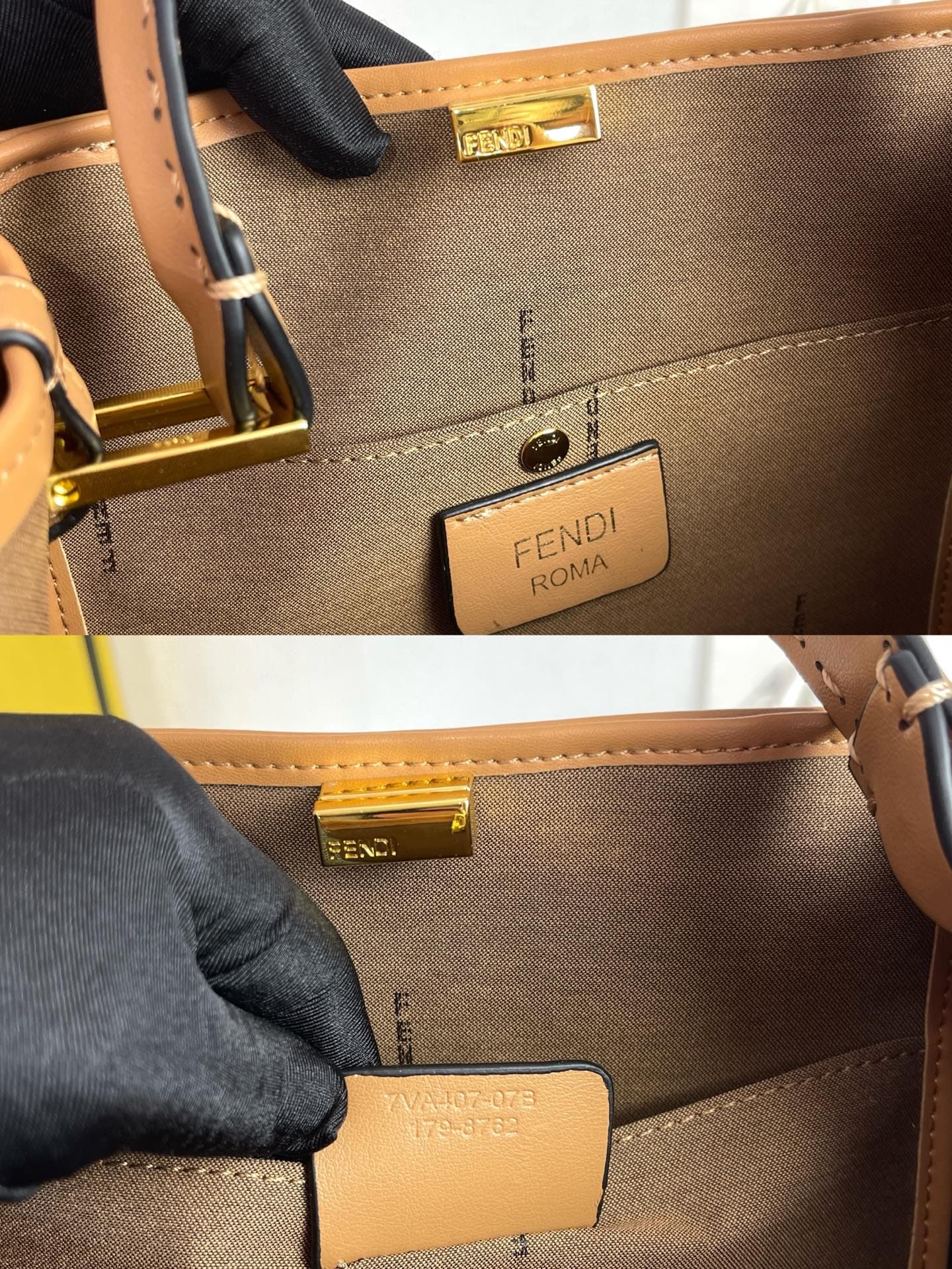C2805 Fendi Perkaboo tote bags are basic models that can be used as beach bags. They feature elaborate embossing techniques, offering a vintage look with durability. Made from high-quality leather material—different from previous models, it immediately sh — image 6