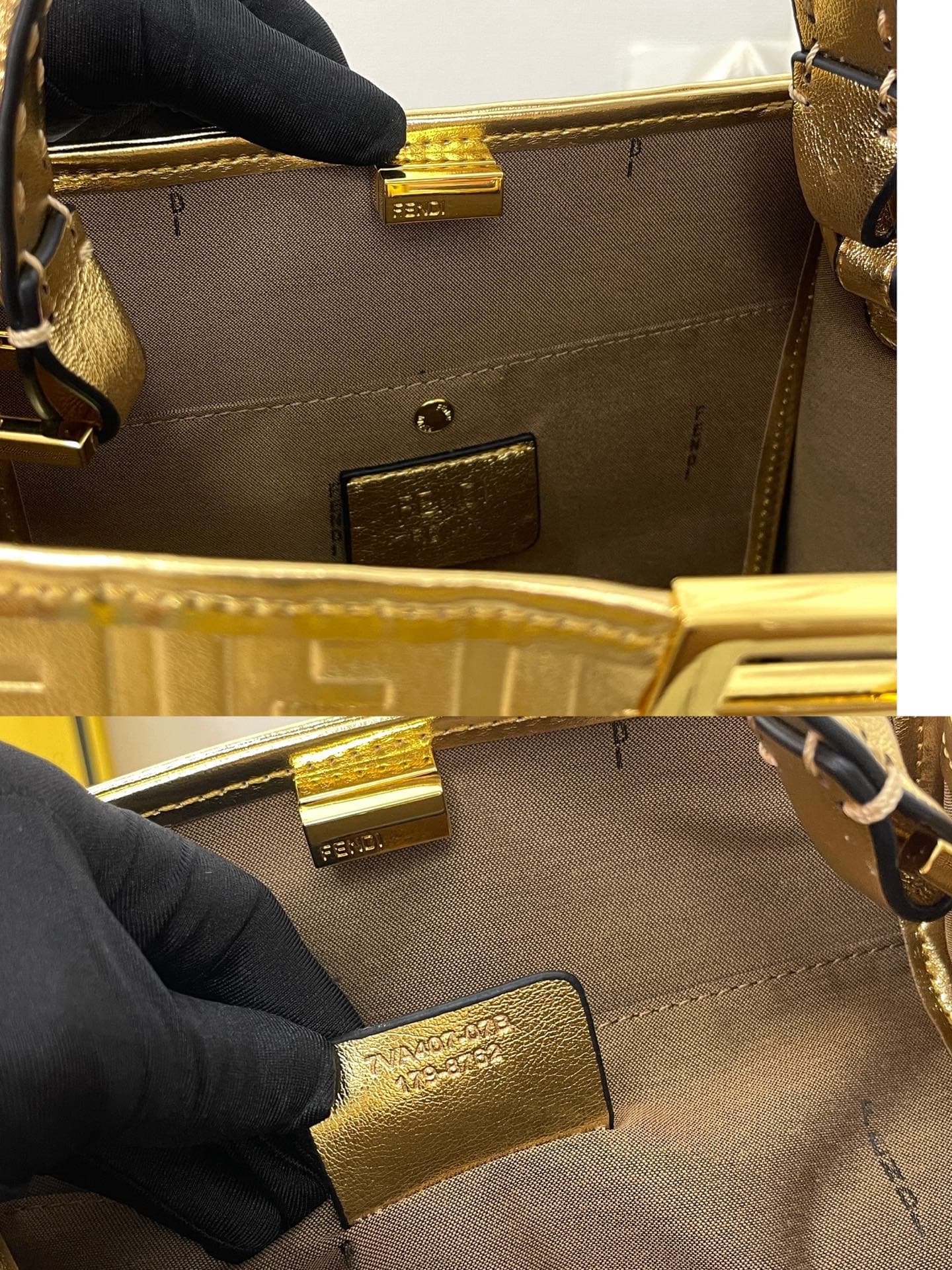 C2807 Fendi Perkaboo tote bags are basic models that can be used as beach bags. They feature heavy-duty embossing techniques, offering a vintage look while remaining durable. Made from high-quality leather material—different from previous models, it immed — image 6
