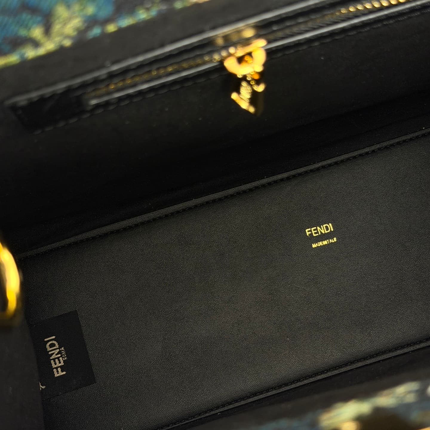 C2843 New Fendi denim rose tote bag｜35CM — image 6