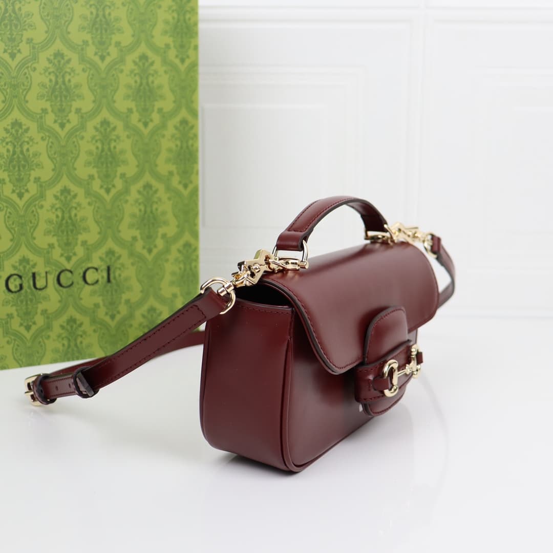 C4031 🌟 The Gucci Horsebit 1955 collection/series mini shoulder bag is featured in a promotional advertisement for the Qixi Festival, created under the vision of creative director Sabato De Sarno. This new handbag from the Gucci Horsebit 1955 series embod — image 3