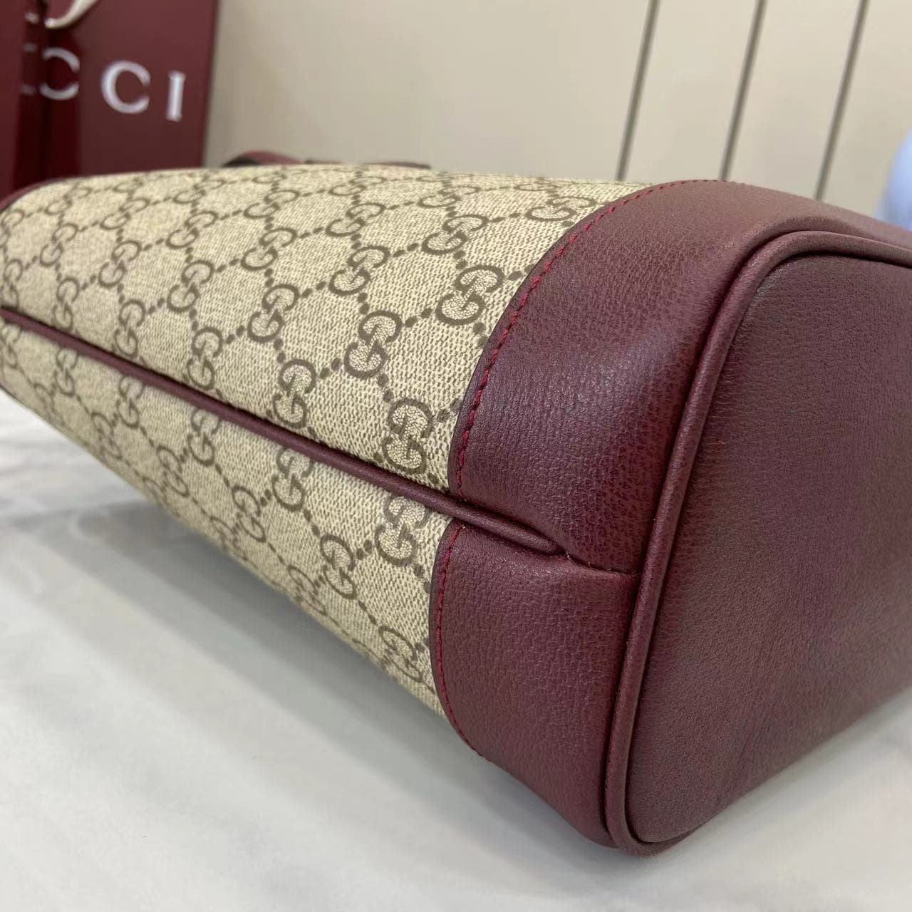 C4018 💎430💎‼️【New Product】The Ophidia collection features innovative shapes and functions. Designed with a distinctive beige and brown color scheme, it creates soft, modern bag items. — image 7