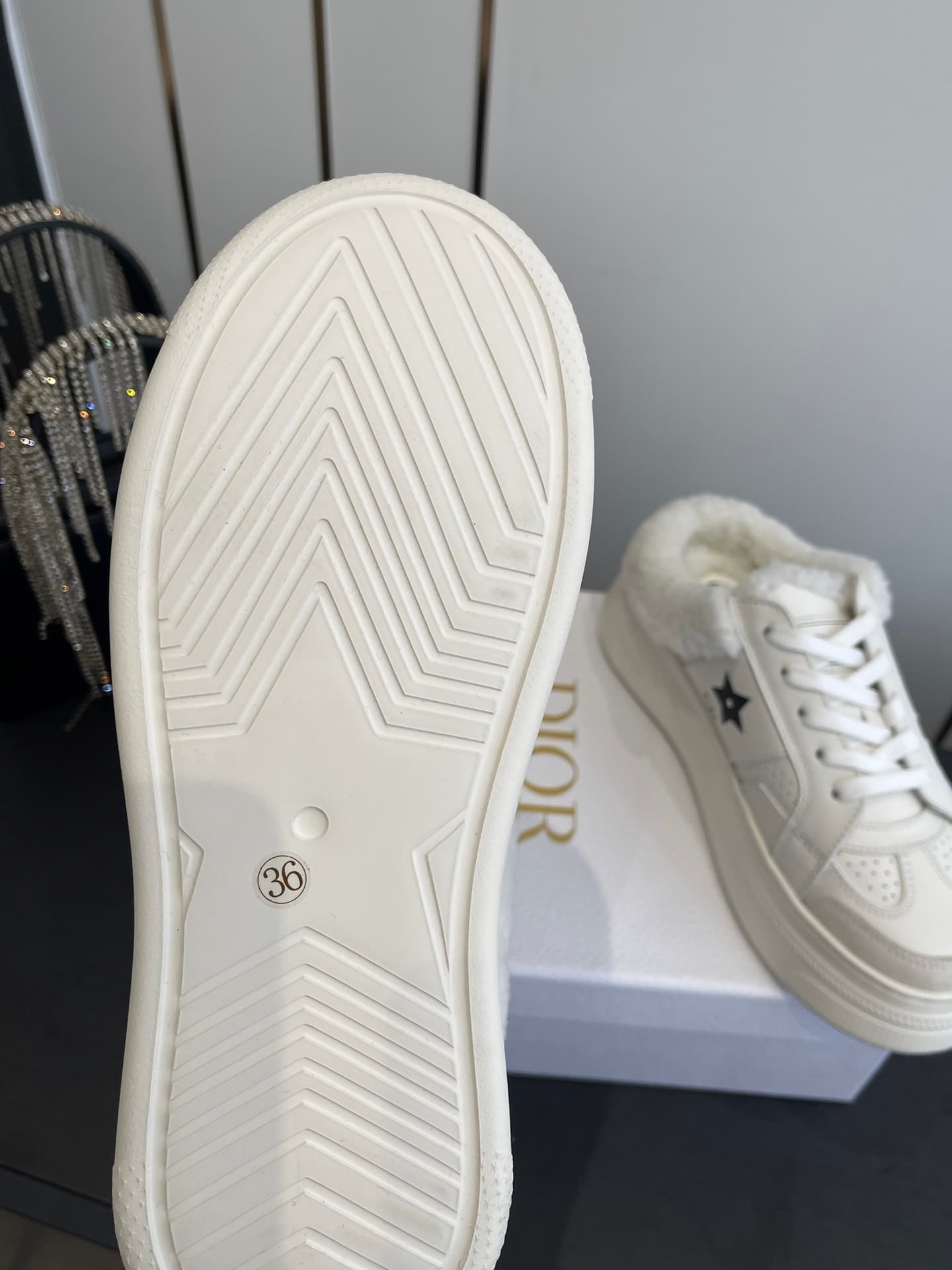 D5729 🏧𝐃𝐢𝐨𝐫 Dioxo autumn/winter new model – woolen🐑 with a thick heel, semi-towable style. Classic, elegant, and comfortable; it looks great when worn, and enhances one’s style. It’s a top-tier version of the original design! — image 6