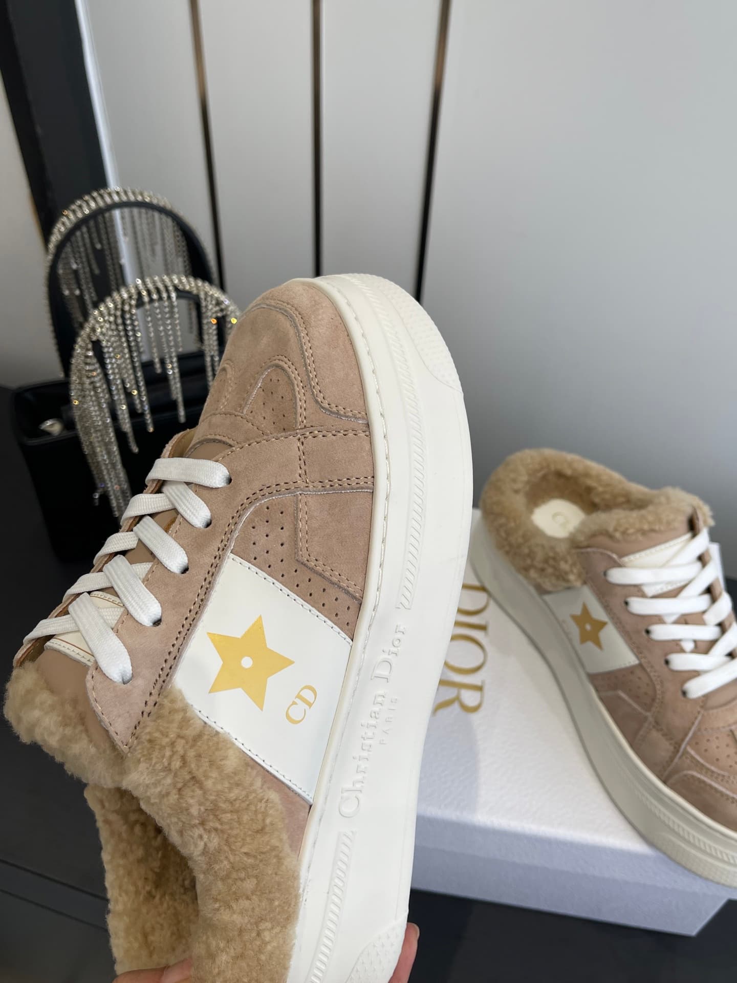 D5727 🏧𝐃𝐢𝐨𝐫 Diō’s new autumn/winter collection – woolen shoes with a thick sole and a semi-tramp style. Classic, elegant, and comfortable; they look great when worn, and enhance one’s style. It’s a top-quality version of the original design! — image 7