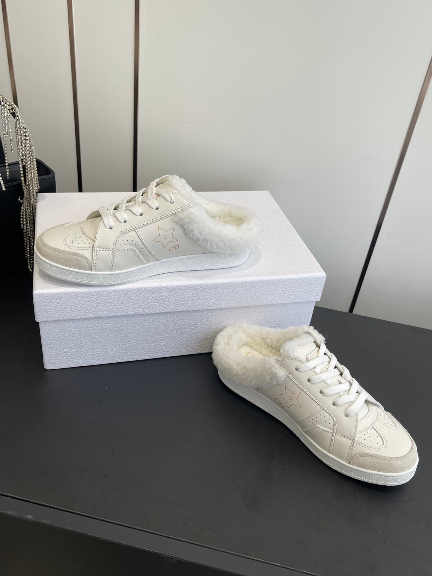 D5725 🏧𝐃𝐢𝐨𝐫 Dioxo autumn/winter new model – woolen shoes with a thin sole and semi-tramp style. Classic, elegant, and comfortable; they look great when worn, and enhance one’s style. It’s a top-quality version, developed in its original form! — image 8