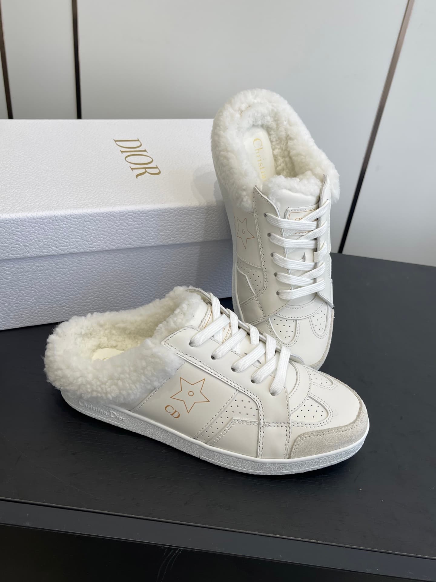 D5725 🏧𝐃𝐢𝐨𝐫 Dioxo autumn/winter new model – woolen shoes with a thin sole and semi-tramp style. Classic, elegant, and comfortable; they look great when worn, and enhance one’s style. It’s a top-quality version, developed in its original form! — image 7