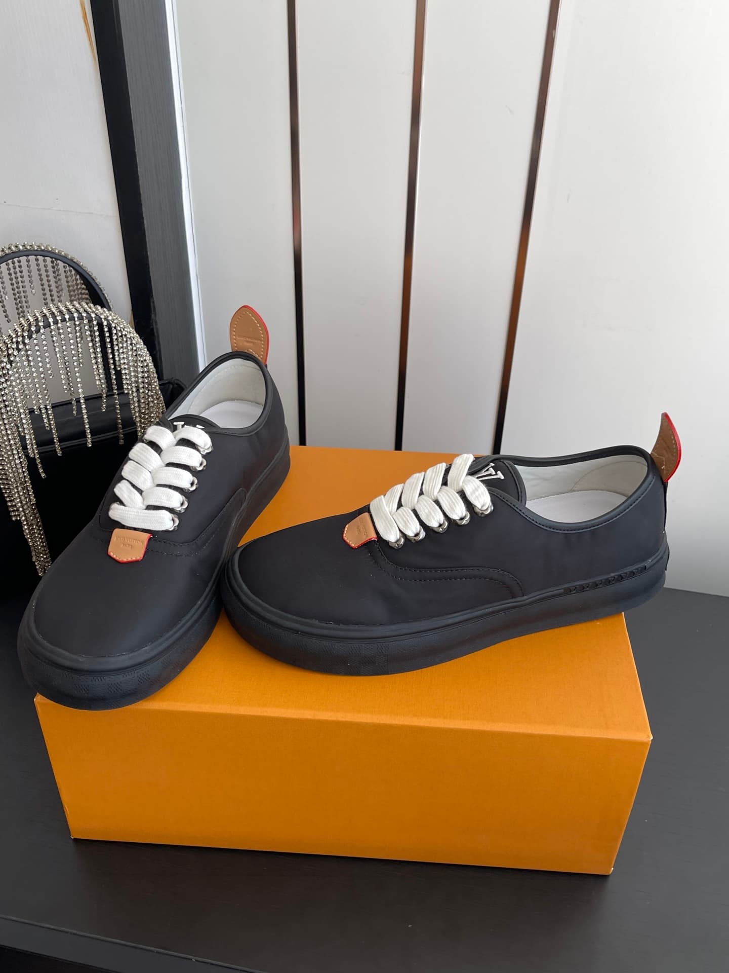 D9103 🏧𝐋𝐕 Louis Vuitton 2027 spring/summer runway model LV Combi flat shoes, canvas printed casual shoes💁‍♂️ Men’s board shoes. — image 7