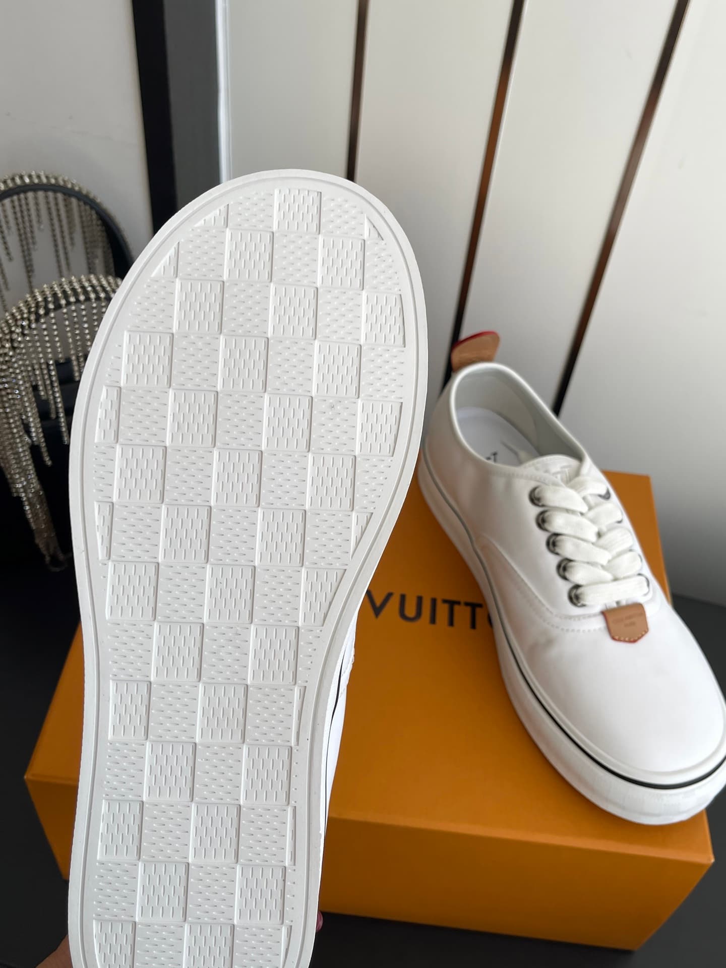 D9133 🏧𝐋𝐕 Louis Vuitton 2027 spring/summer collection – LV Combi flat shoes with canvas prints and casual design💁‍♂️ Men’s board shoes. — image 8