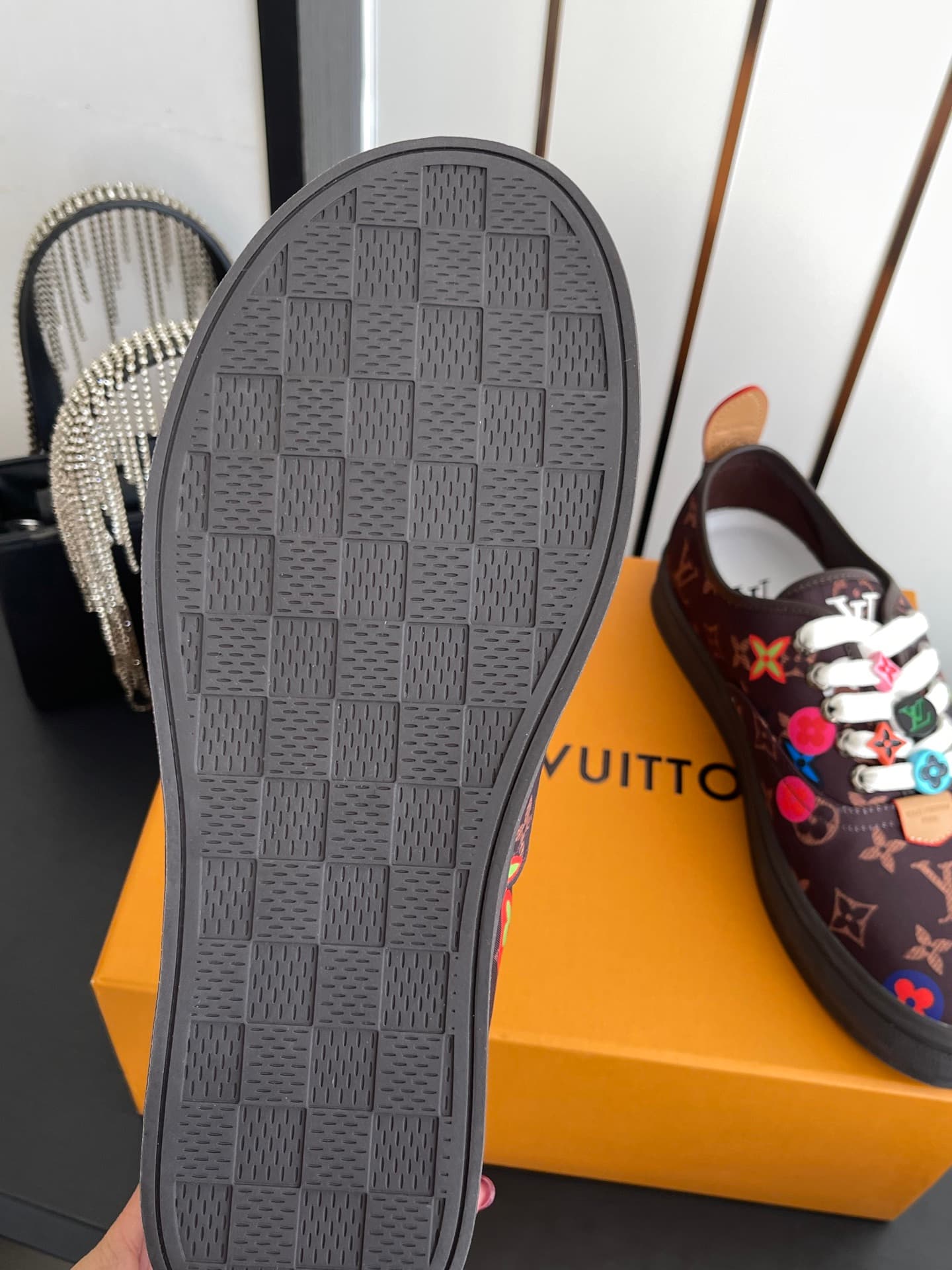D9104 🏧𝐋𝐕 Louis Vuitton 2027 spring/summer runway model LV Combi flat shoes, canvas printed casual shoes💁‍♂️ Men’s board shoes. — image 8