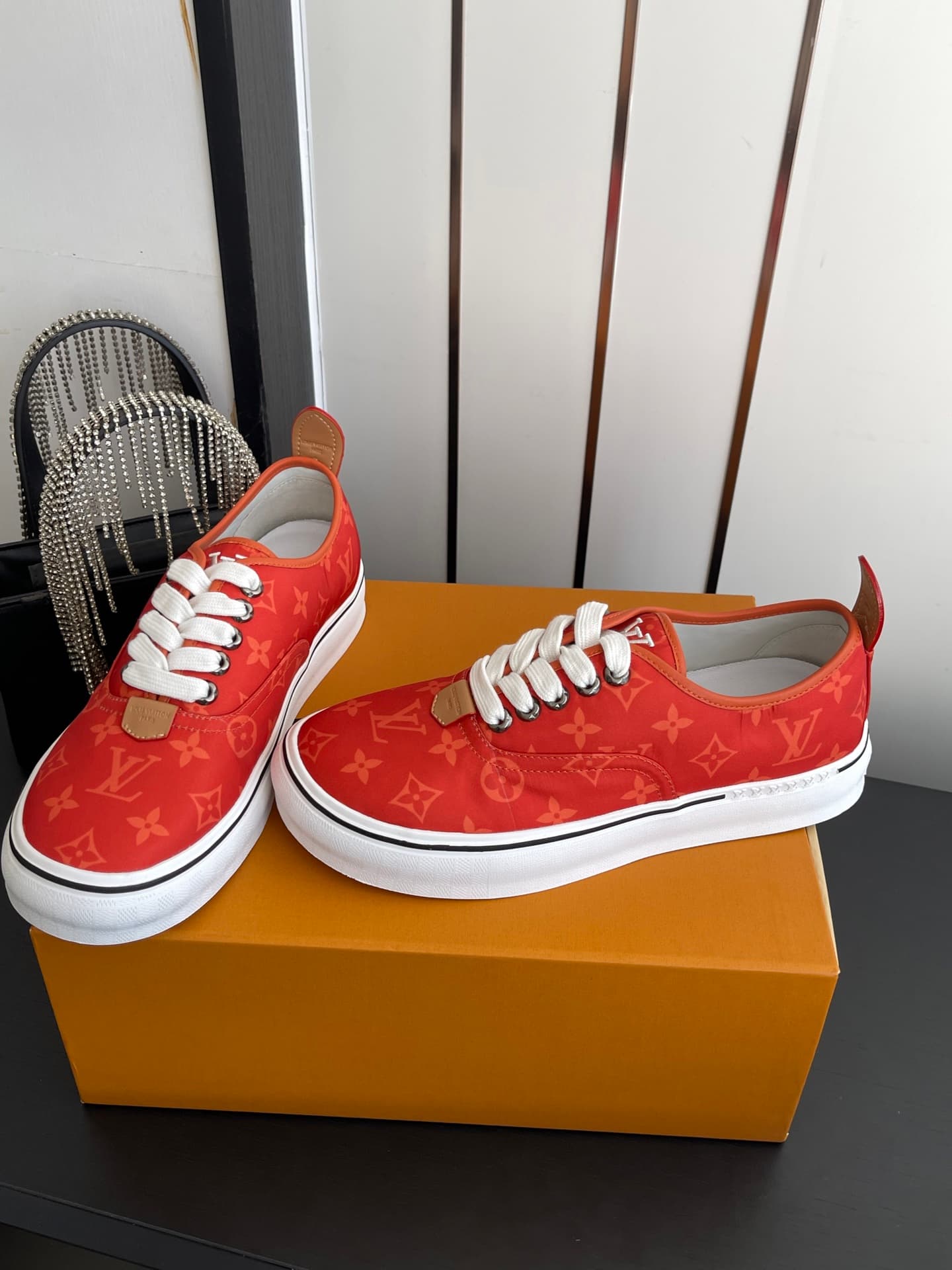 D9109 🏧𝐋𝐕 Louis Vuitton 2027 spring/summer collection – LV Combi flat shoes with canvas prints and casual style💁‍♂️ Men’s board shoes. — image 7