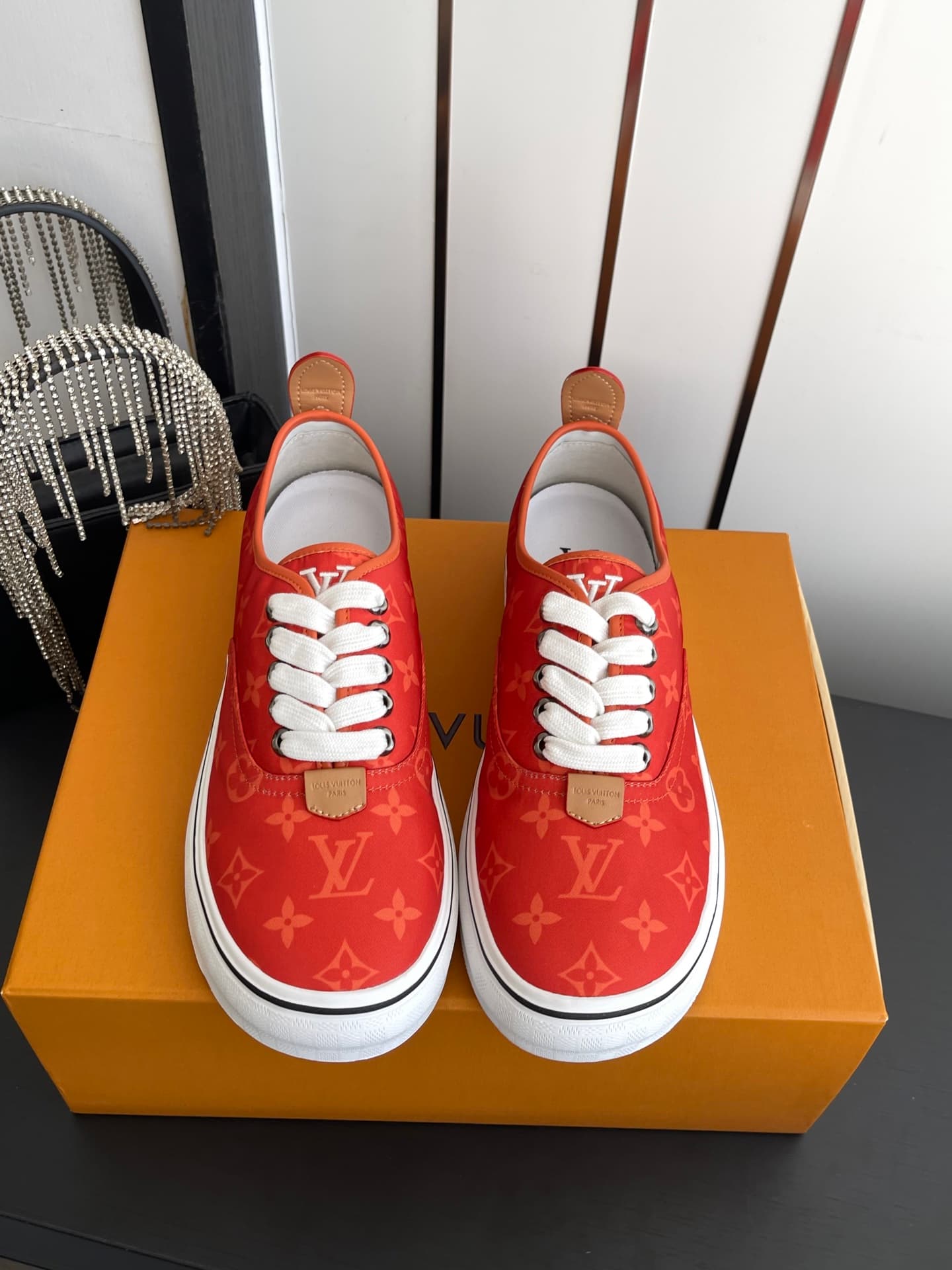 D9109 🏧𝐋𝐕 Louis Vuitton 2027 spring/summer collection – LV Combi flat shoes with canvas prints and casual style💁‍♂️ Men’s board shoes. — image 2
