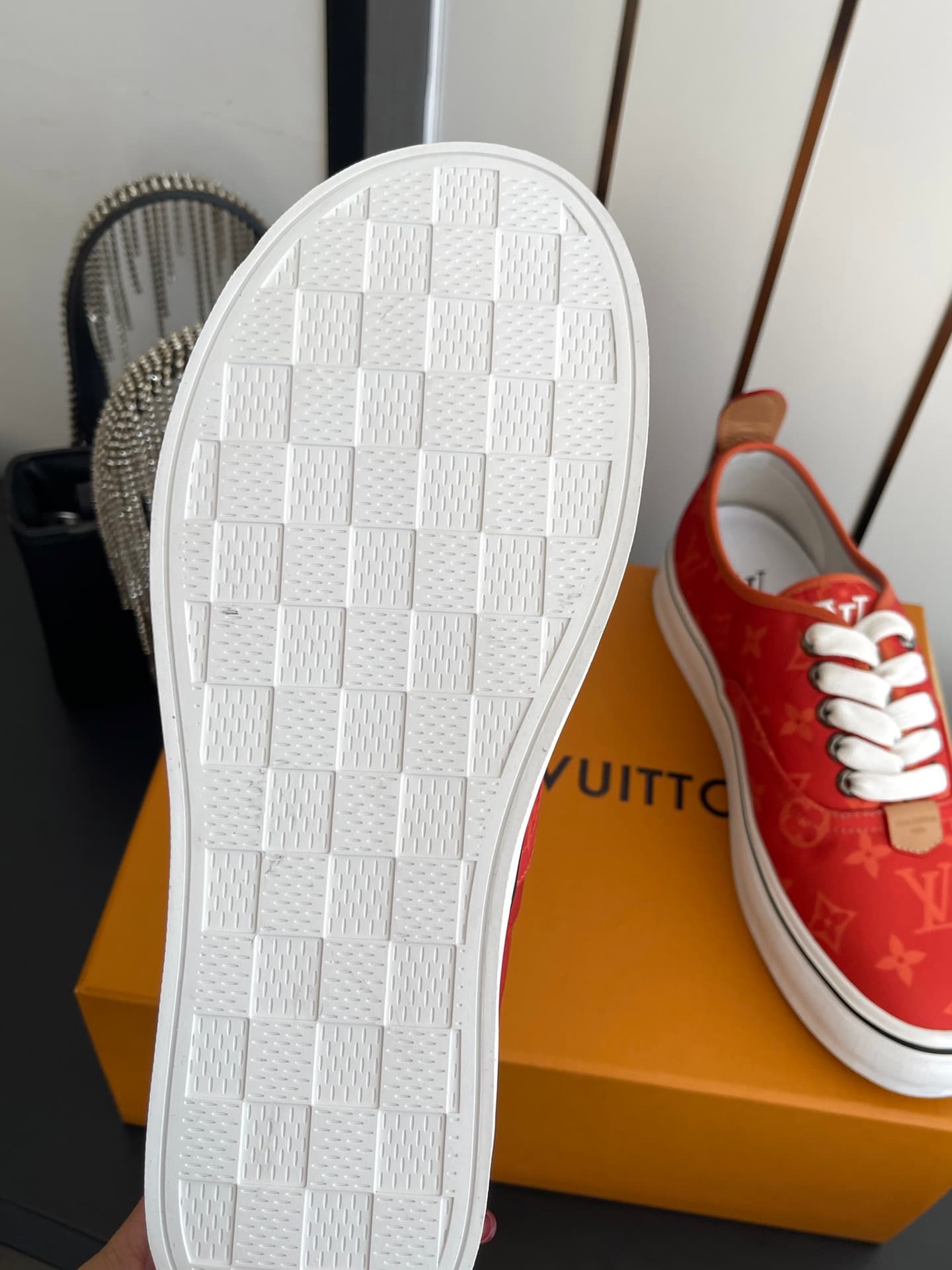 D9109 🏧𝐋𝐕 Louis Vuitton 2027 spring/summer collection – LV Combi flat shoes with canvas prints and casual style💁‍♂️ Men’s board shoes. — image 8