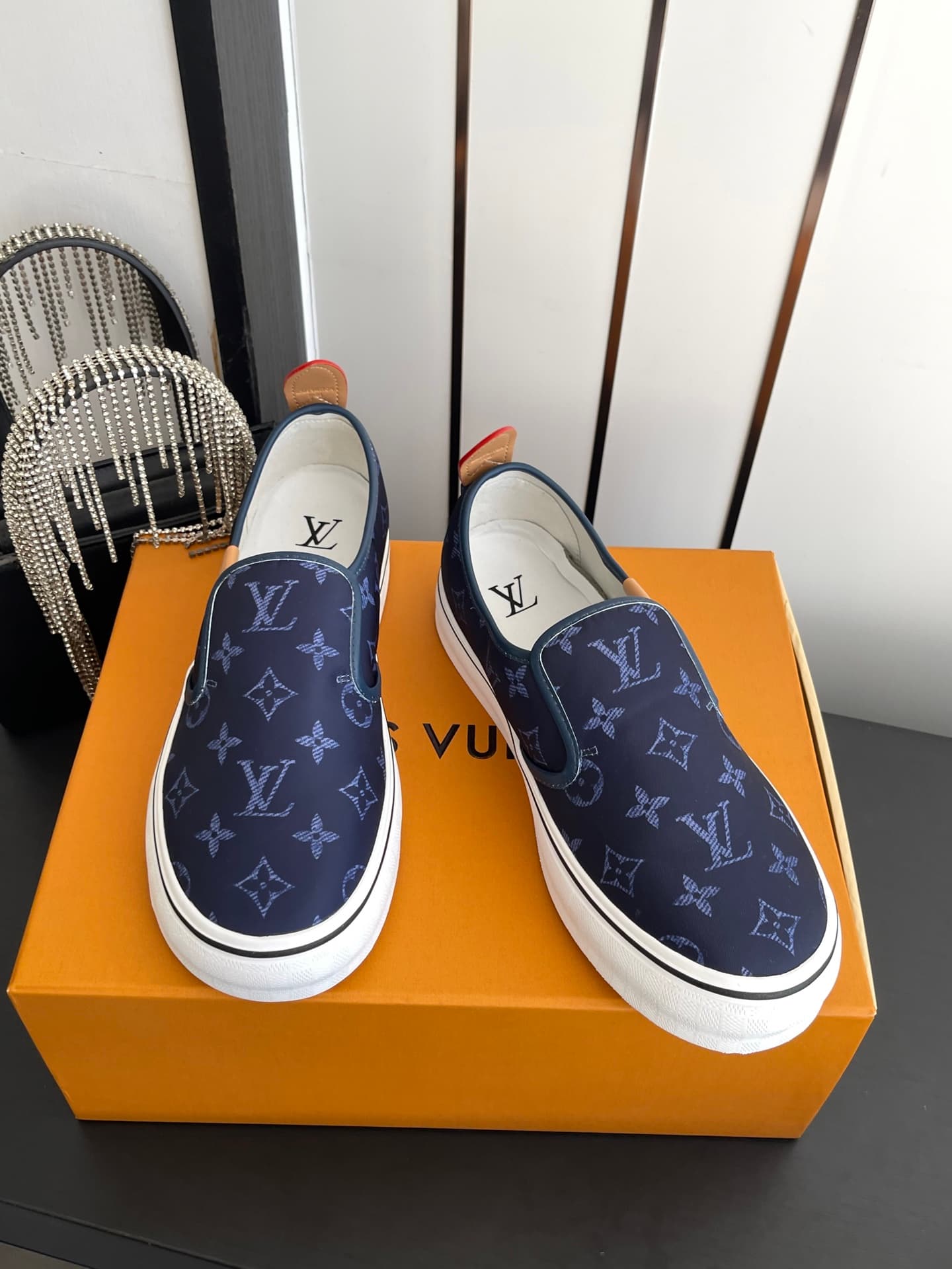 D9117 🏧𝐋𝐕 Louis Vuitton 2027 spring/summer runway version LV Combi flat shoes, canvas printed casual shoes💁‍♂️ Men’s board shoes. — image 6