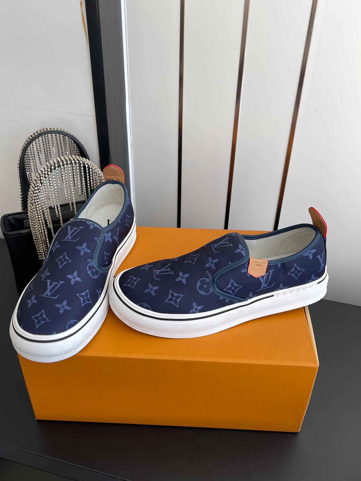 D9117 🏧𝐋𝐕 Louis Vuitton 2027 spring/summer runway version LV Combi flat shoes, canvas printed casual shoes💁‍♂️ Men’s board shoes. — image 7