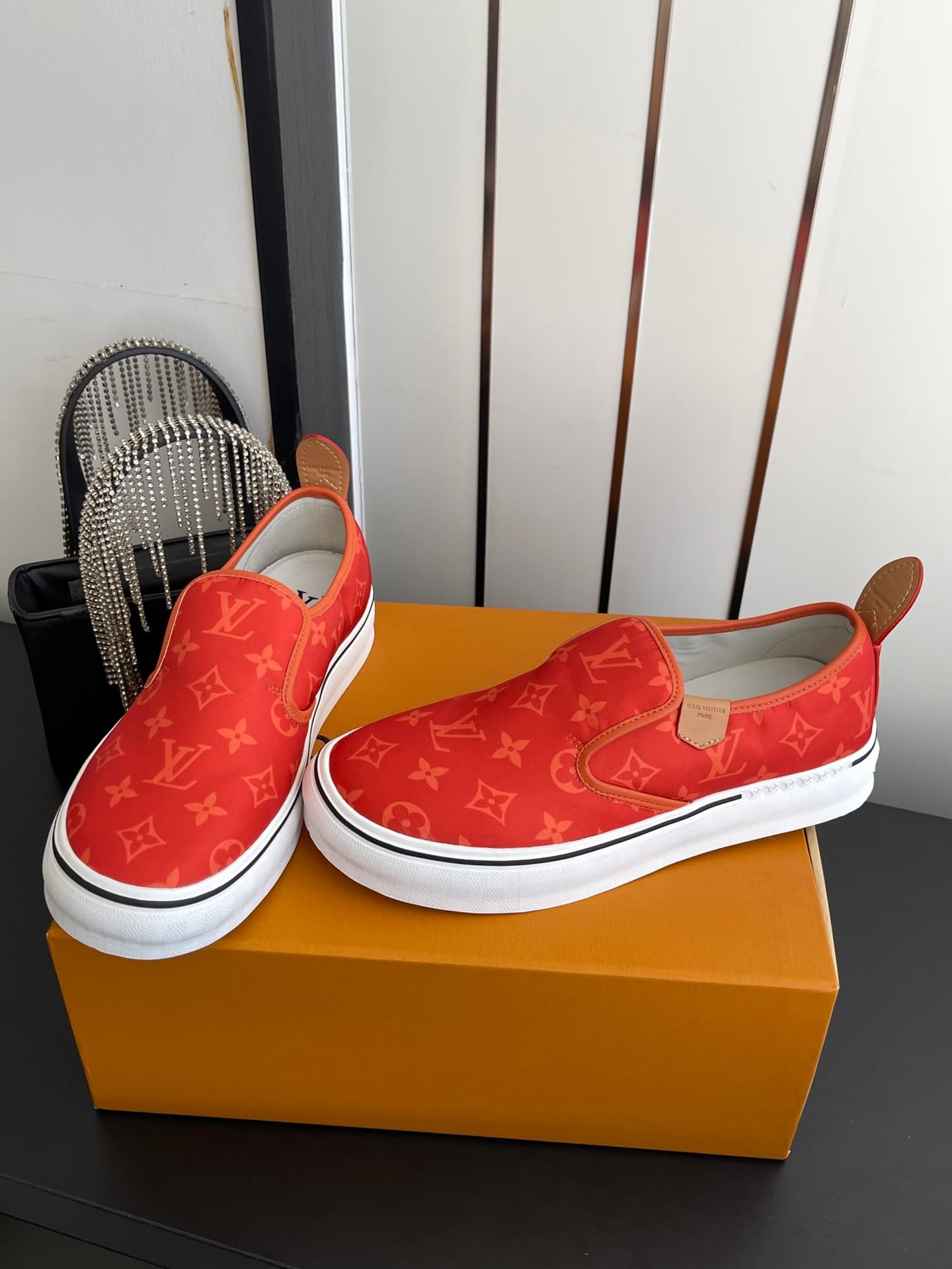 D9116 🏧𝐋𝐕 Louis Vuitton 2027 spring/summer collection – LV Combi flat shoes with canvas prints and casual style💁‍♂️ Men’s board shoes. — image 7