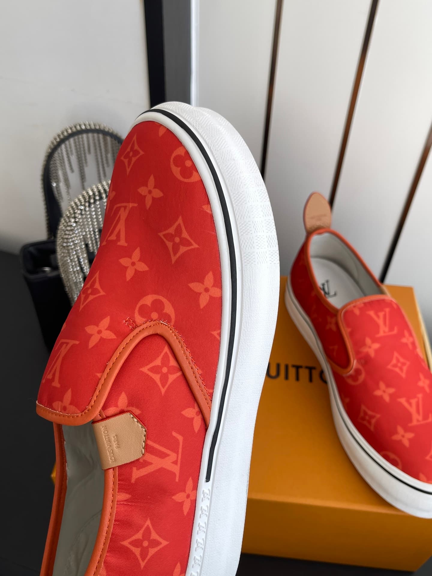 D9116 🏧𝐋𝐕 Louis Vuitton 2027 spring/summer collection – LV Combi flat shoes with canvas prints and casual style💁‍♂️ Men’s board shoes. — image 5