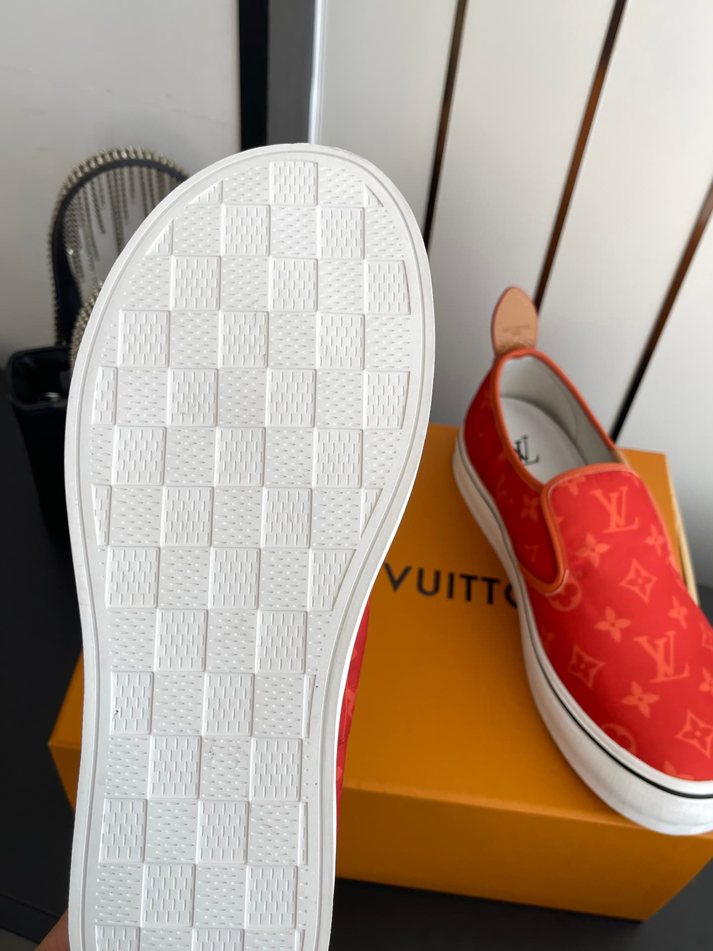 D9116 🏧𝐋𝐕 Louis Vuitton 2027 spring/summer collection – LV Combi flat shoes with canvas prints and casual style💁‍♂️ Men’s board shoes. — image 8