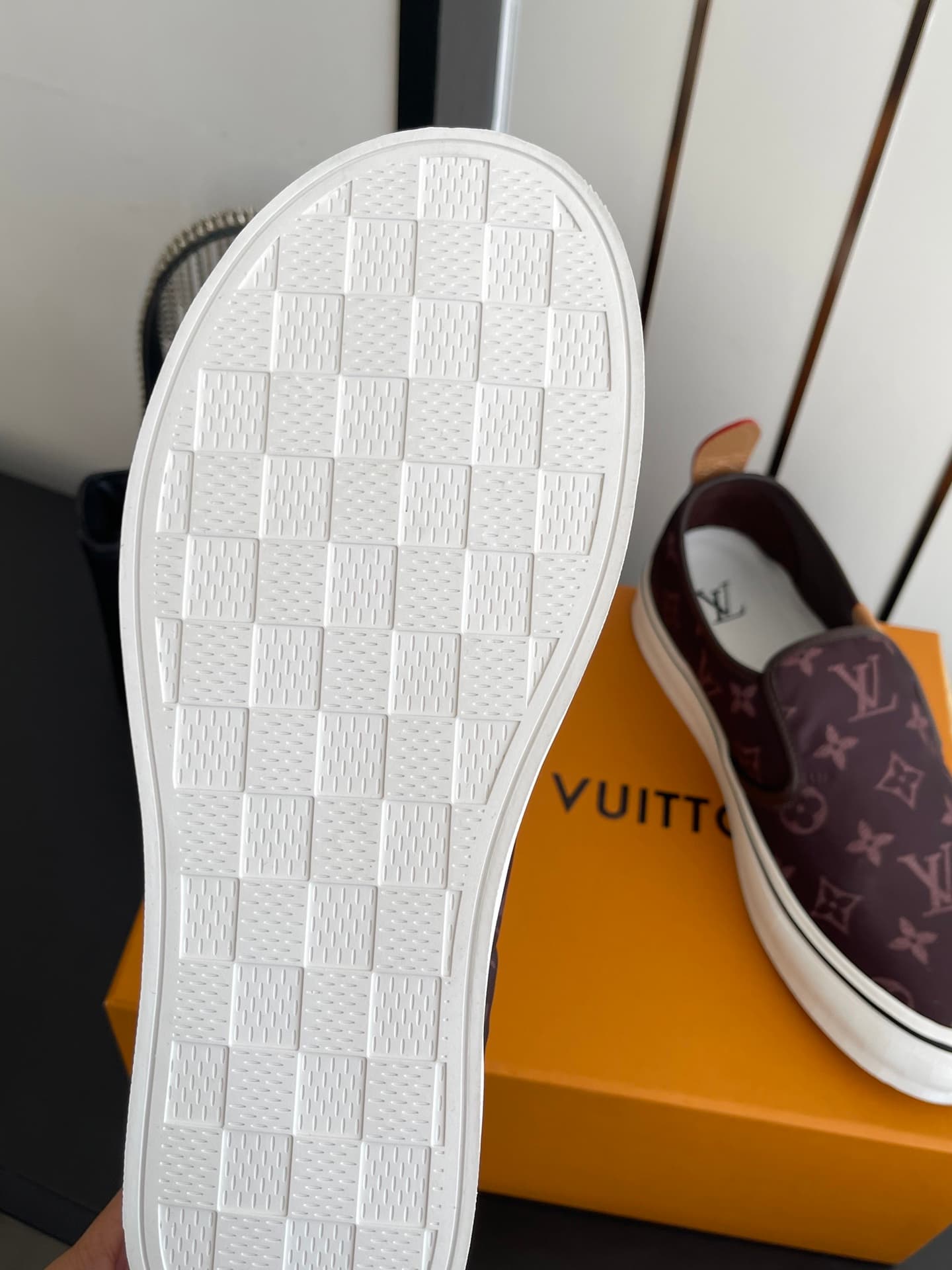 D9114 🏧𝐋𝐕 Louis Vuitton 2027 spring/summer runway model LV Combi flat shoes, canvas print casual shoes💁‍♂️ Men’s board shoes. — image 8