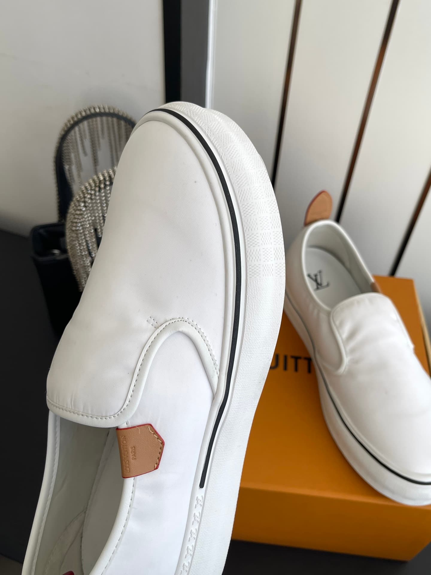 D9111 🏧𝐋𝐕 Louis Vuitton 2027 spring/summer collection – LV Combi flat shoes with canvas prints and casual design💁‍♂️ Men’s board shoes. — image 5