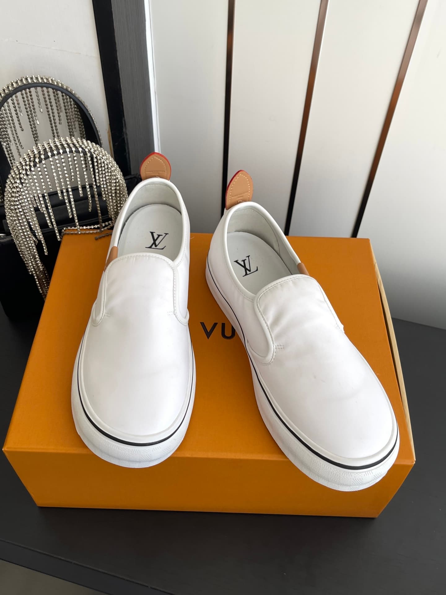 D9111 🏧𝐋𝐕 Louis Vuitton 2027 spring/summer collection – LV Combi flat shoes with canvas prints and casual design💁‍♂️ Men’s board shoes. — image 6
