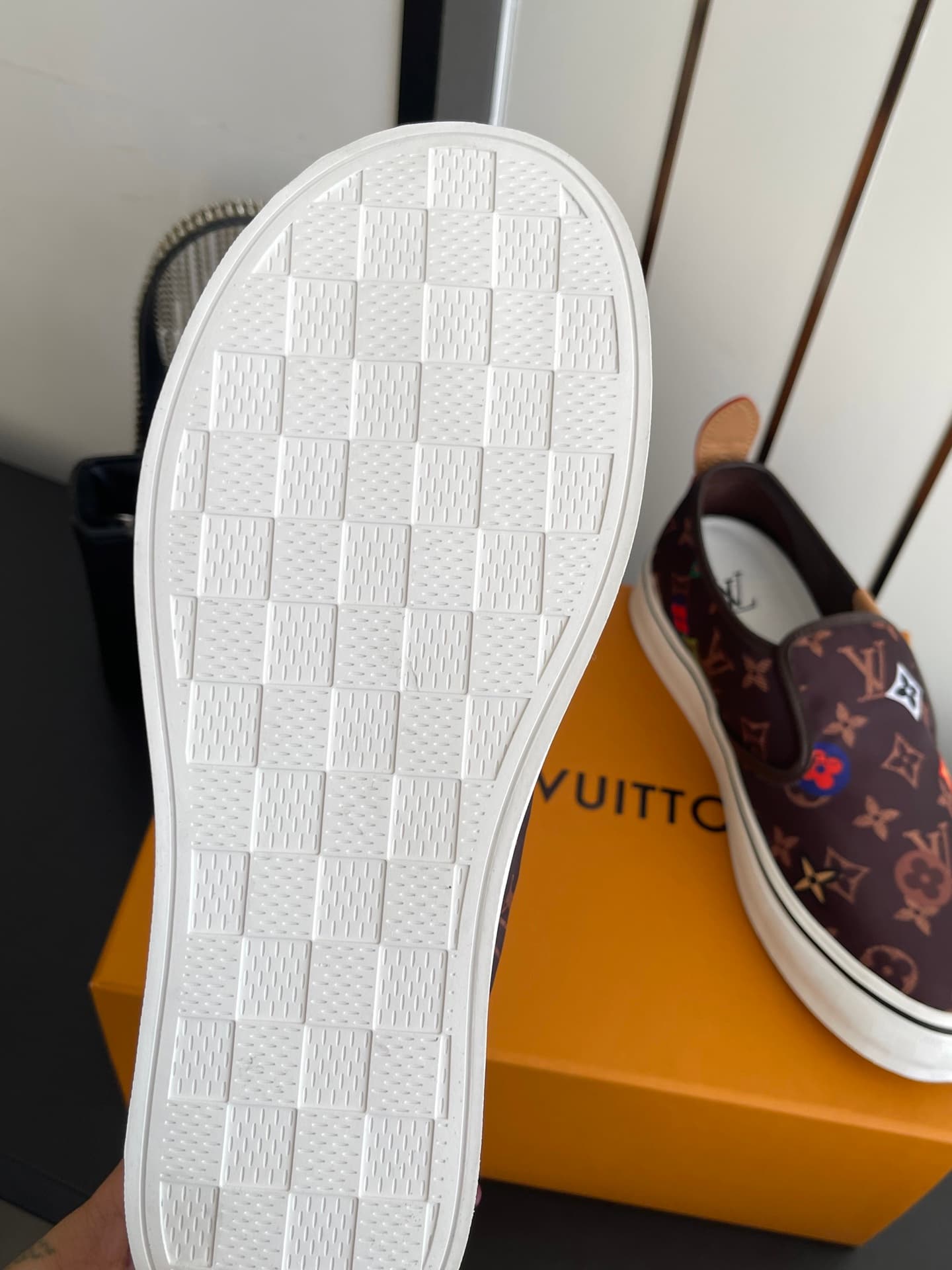 D9113 🏧𝐋𝐕 Louis Vuitton 2027 spring/summer runway model LV Combi flat shoes, canvas print casual shoes💁‍♂️ Men’s board shoes. — image 8