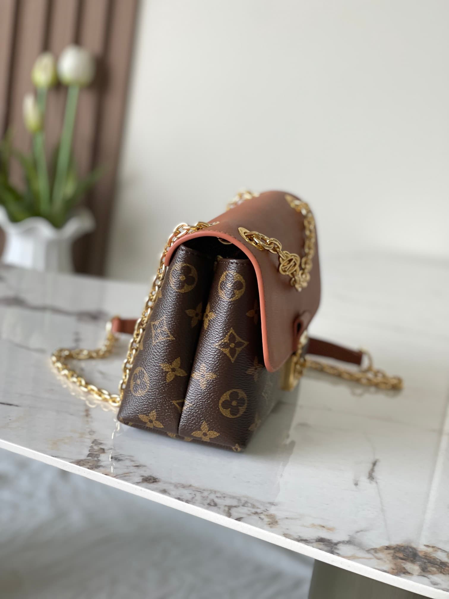 C5179 Original model with enhanced features + semi-stainless steel hardware. 163C dynamic chip [Madeleine BB handbag]. m28424 – watermark/black color. m28588 – watermark/brown color. — image 2