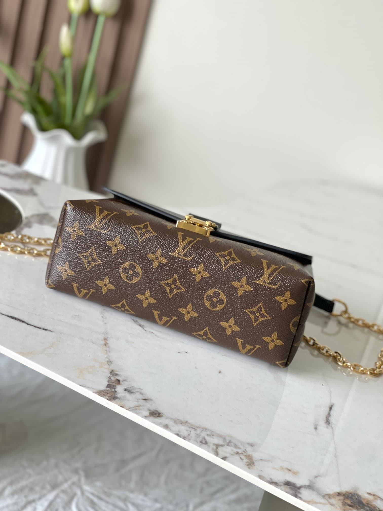 C5178 Original model enhanced version + semi-steel hardware, 163C dynamic chip [Madeleine BB handbag] m28424, gothic/black color; m28588, gothic/brown color — image 4