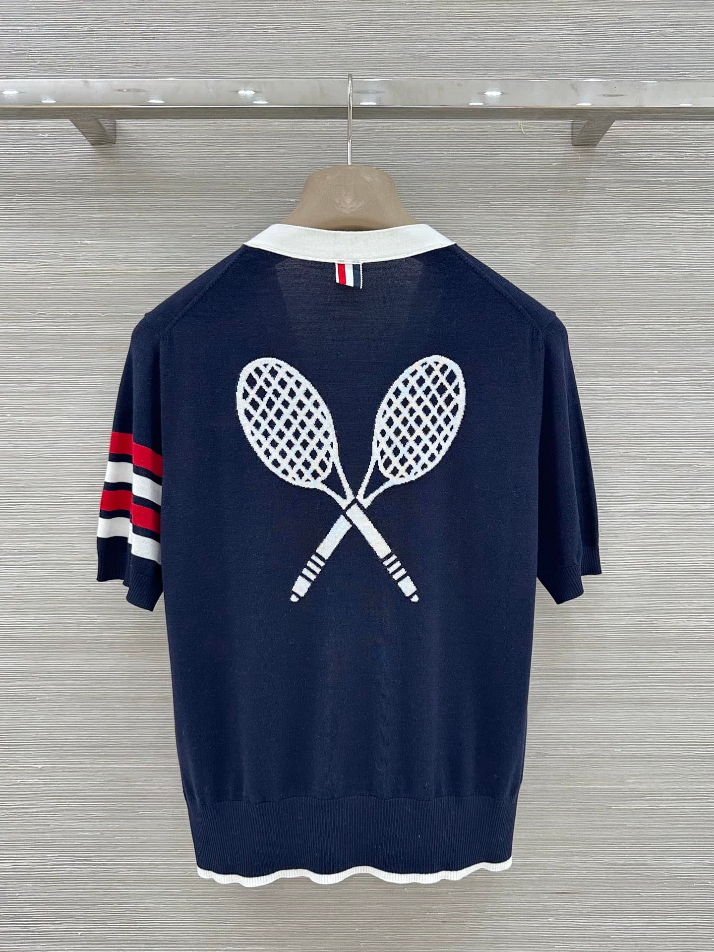 C18535 vp is released exclusively by vp❤️, with high-quality original products! TB British-style fashion for aging prevention – 26 is a new product for early spring. It features a tennis racket-inspired design with open silk-wool short sleeves! A must-hav — image 8