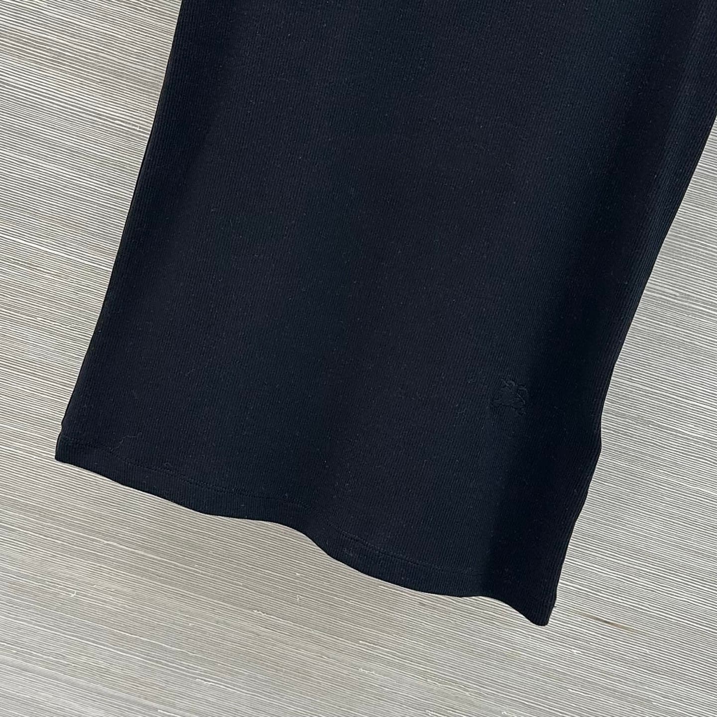C18549 Original quality ❤️ Classic casual outfit for Bur family girls! T-shirt with color-woven check trim and one-shoulder short sleeves. Features embroidered “Rider” design – I absolutely love this fashionable style! The waist-catching fit is a must-hav — image 6