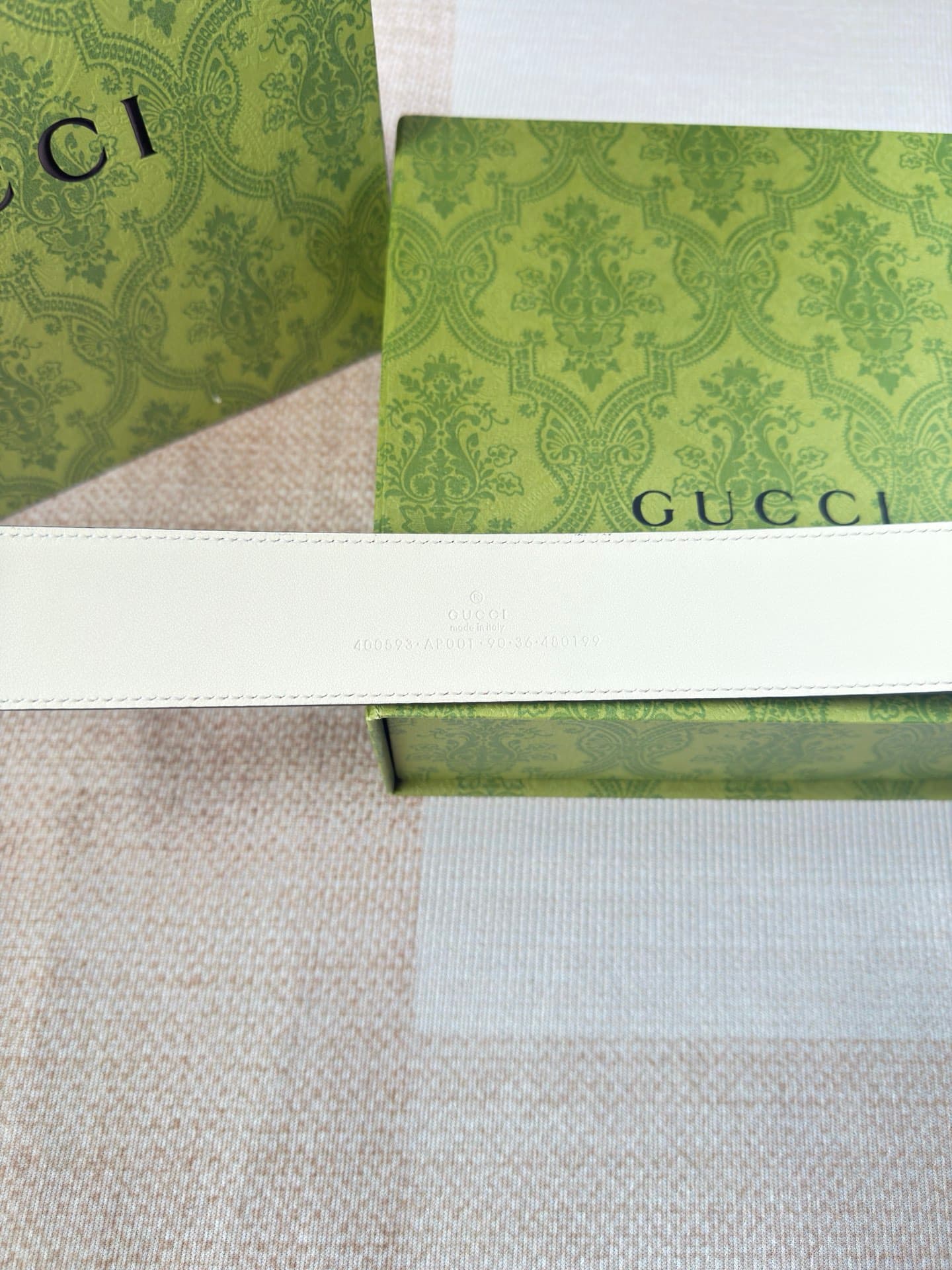 C32918 Gucci double-sided small cowhide leather, with Boutique buckles. Custom-made from original leather material. Counter width: 4.0cm — image 7