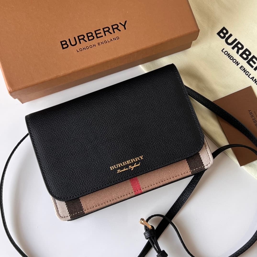 C58 240【Burberry•Burberry! Belt style!～～Dual-purpose bag for shoulder and hand use🎉👉 The fine [rose] soft imported calfskin material combined with checkered fabric, golden hardware accessories, 👍 quality equivalent to that of a storefront product, precise — image 2