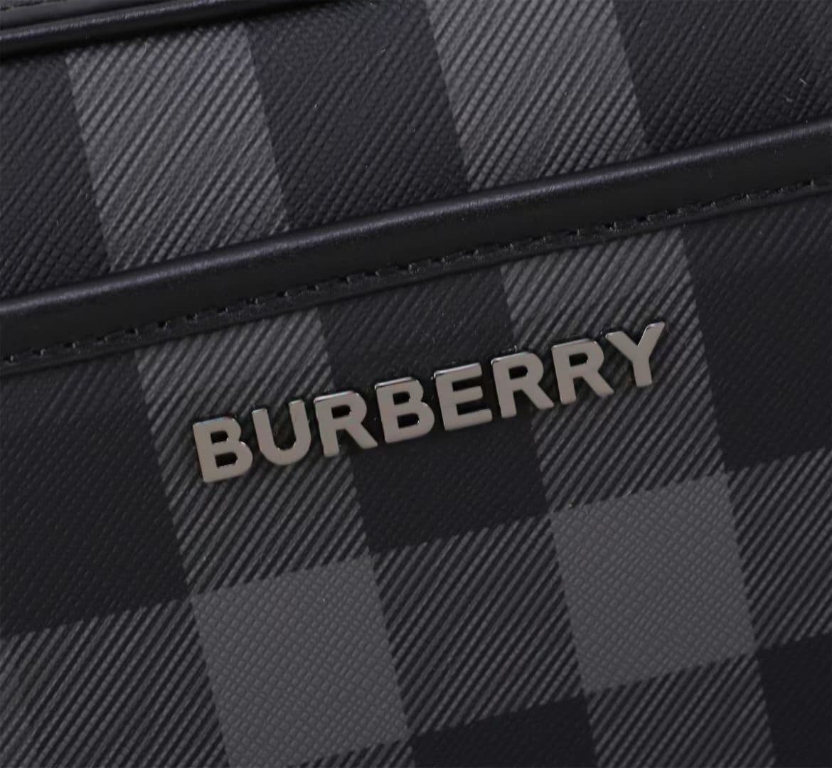 C77 The exquisite crossbody backpack is made of Burberry check pattern and smooth leather materials. — image 6