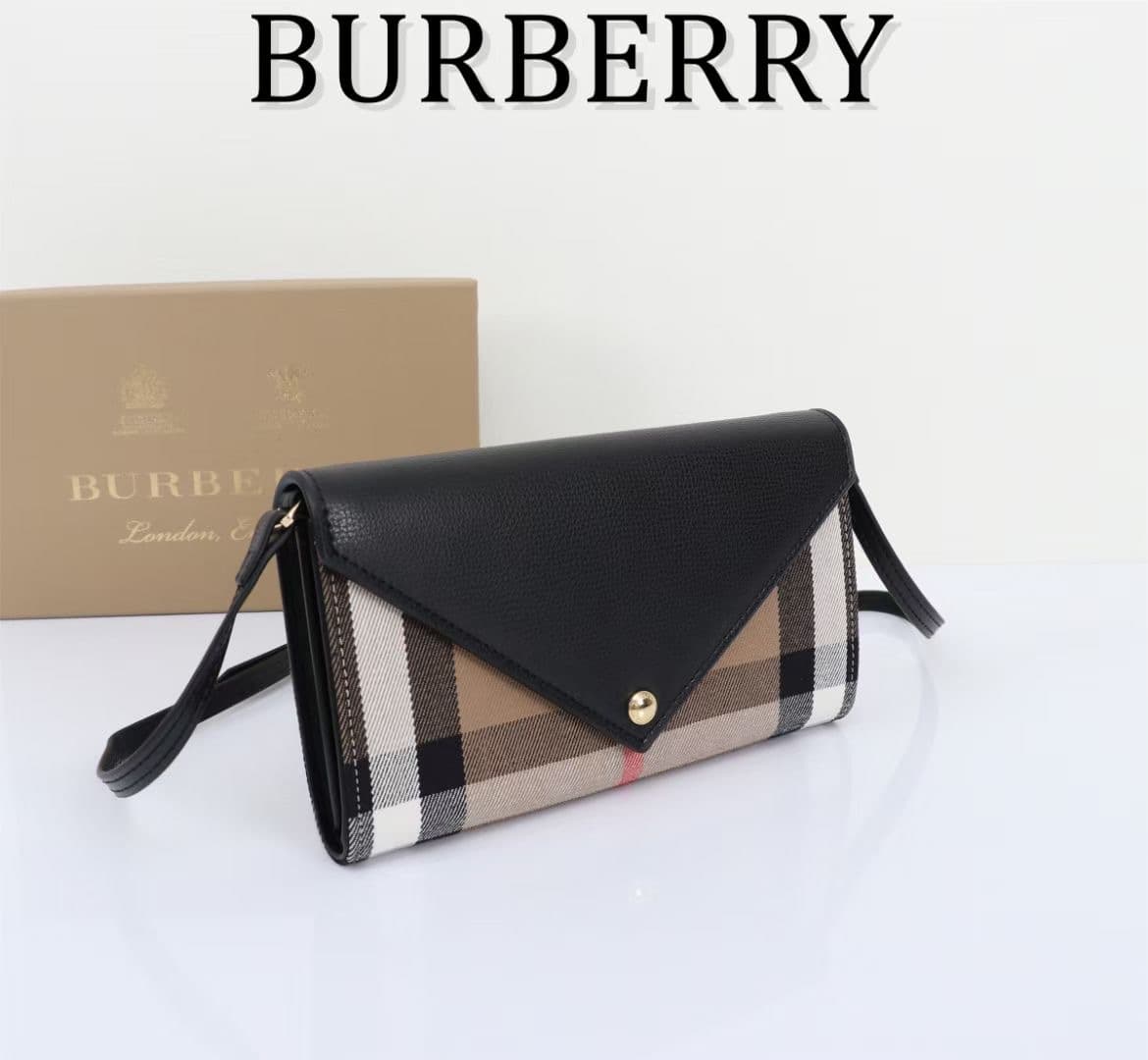 C62 🔥🔥🔥 Produced by Burberry Original Collection 🇮🇹～～A shoulder and handbag hybrid 🎉👉 The imported small cowhide material is soft and fine; it’s covered with checkered fabric, with golden hardware details. 👍 It has the quality and precise craftsmanship of — image 2