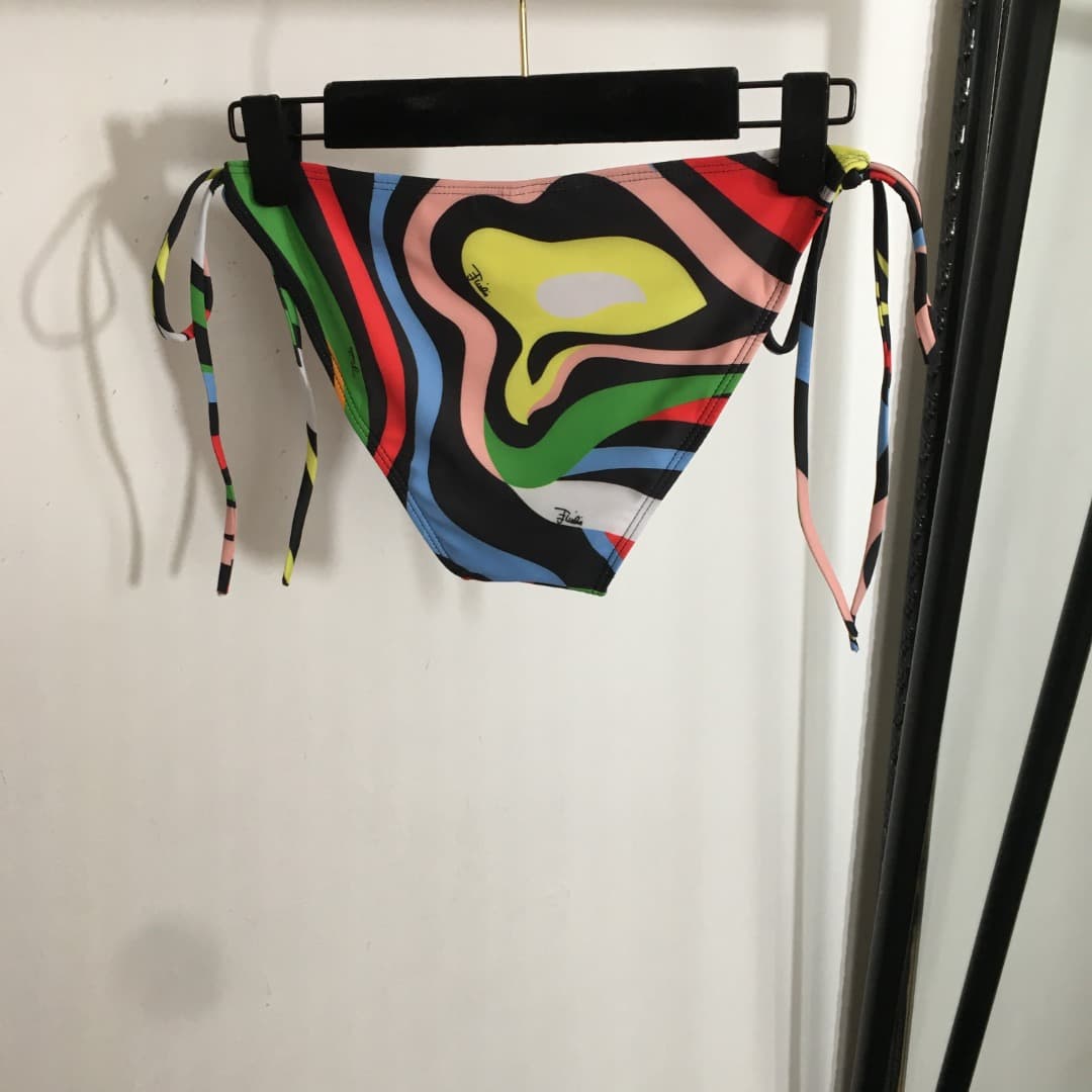 C24945 Product code: 20253617 Pucc*. New bikini set with rainbow print straps and triangle underwear. Colorful, sizes S-XL. — image 8