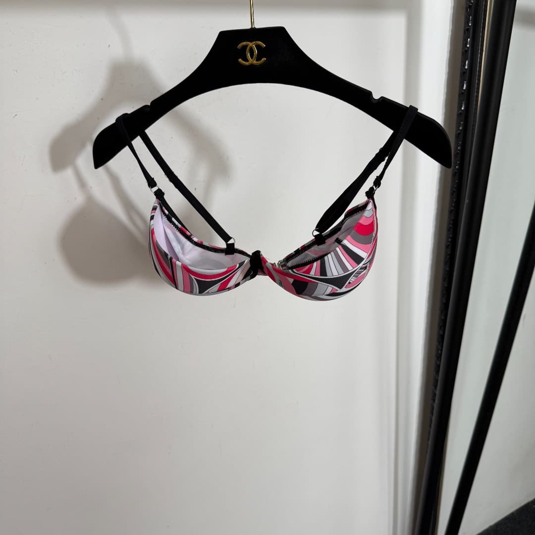 C24941 Order number: 20253755 Pucc*. New bikini set with separate pieces: bra + triangle underwear + high-waist skirt with hip coverage. Pink color, sizes S-XL. — image 2
