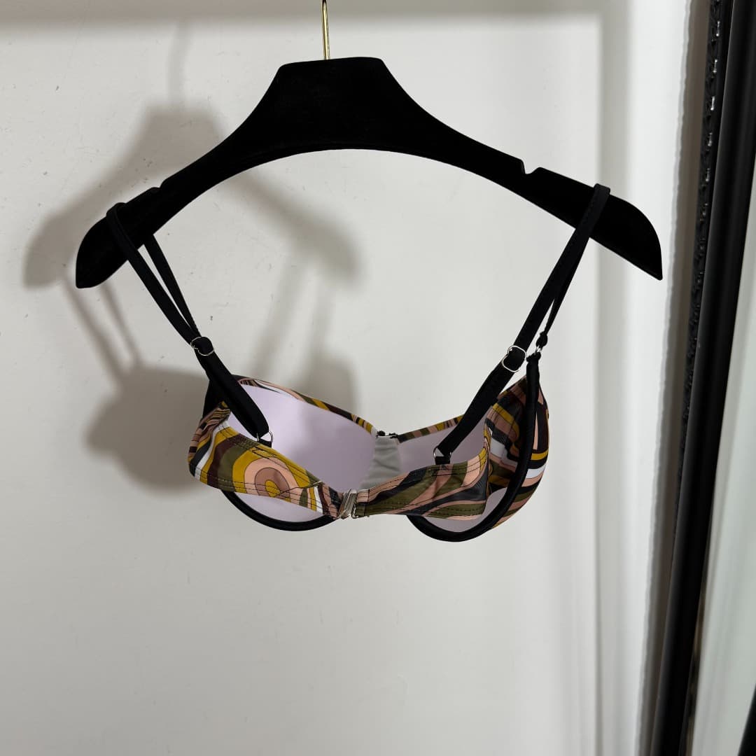 C24940 Item number: 20253757 Pucc*. New set of bikini pieces: bra + triangle underwear + printed high-waisted skirt with a hip-hiding feature. Mixed colors, sizes S-XL. — image 3