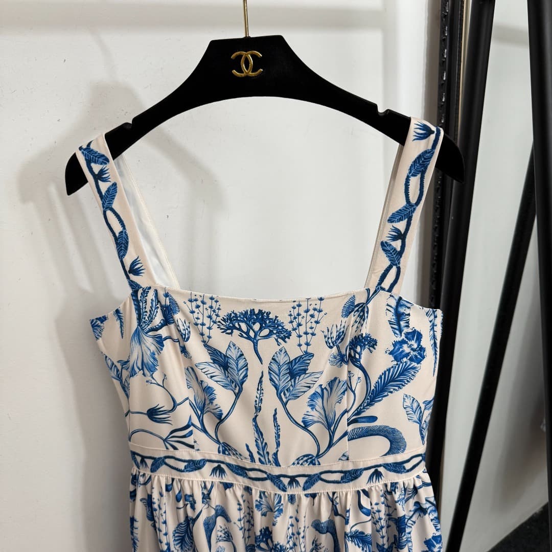C18230 Style No. 20253779 Zimmermann new model, stylish vintage/retro flower print, belt-style skirt dress, short skirt, white, S-XL. [Size M: bust 86, waist 74, total length 91] — image 2