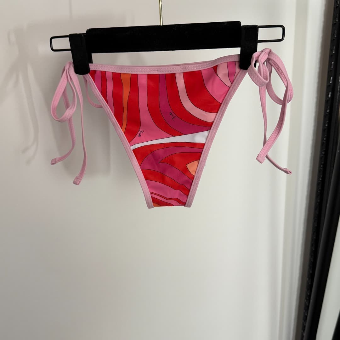 C24944 Item number: 20253913 Pucc*. New split bikini set, with straps and triangle underwear. Red color, sizes S-XL. — image 8