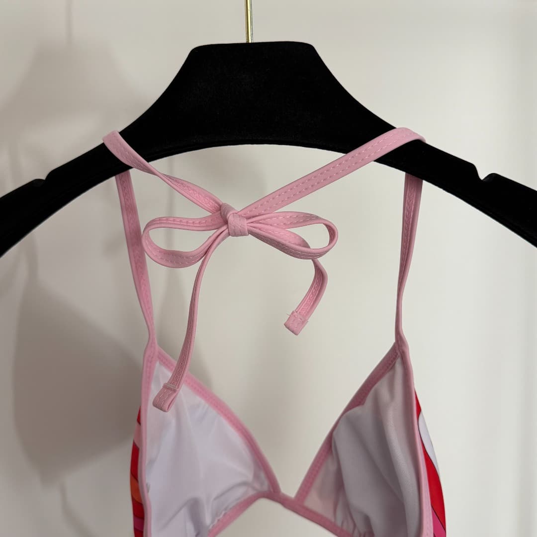 C24944 Item number: 20253913 Pucc*. New split bikini set, with straps and triangle underwear. Red color, sizes S-XL. — image 4