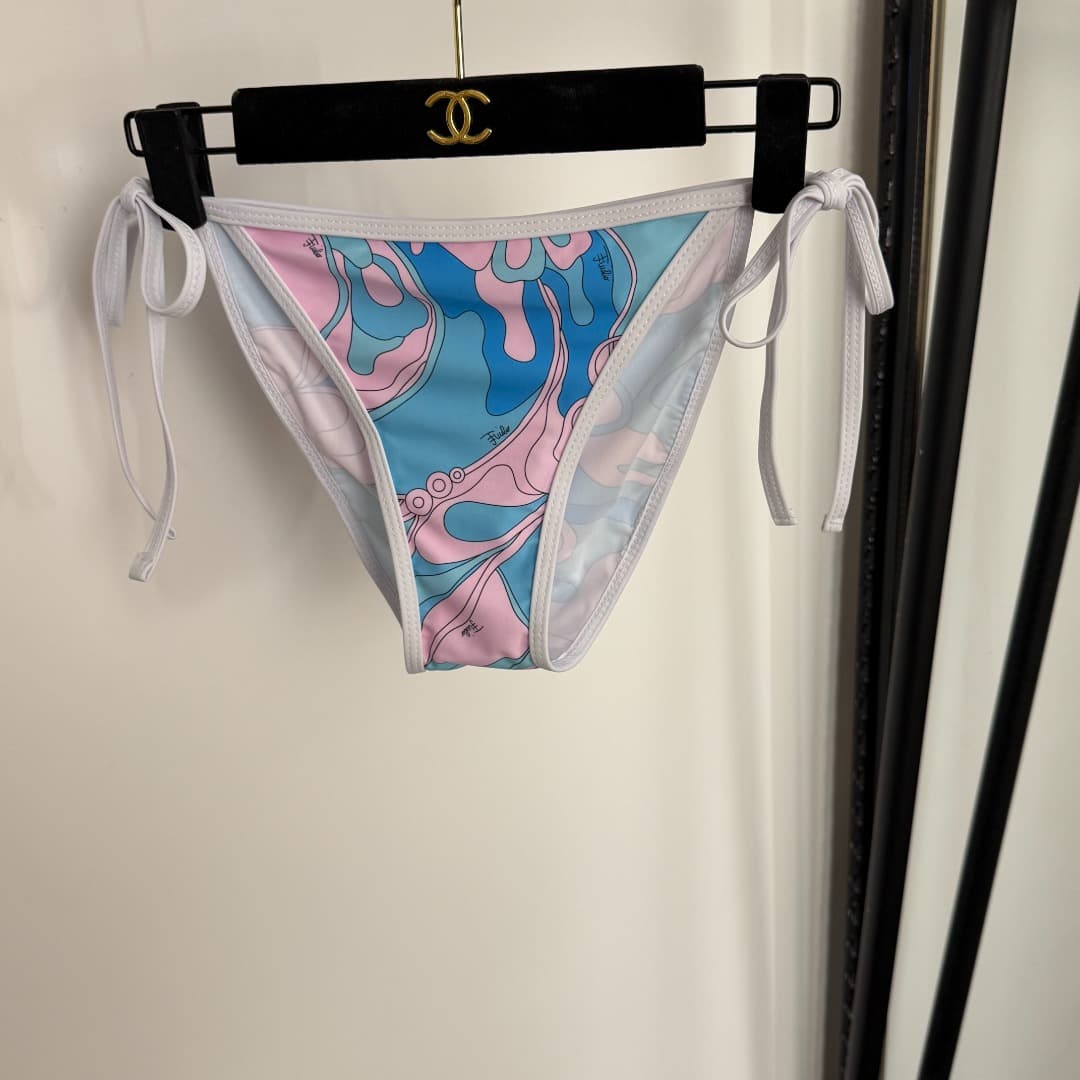 C24947 Item number: 20254207 Pucc*. New bikini set with separate pieces: lace underwear + triangle briefs. Color: blue. S-XL sizes. — image 7