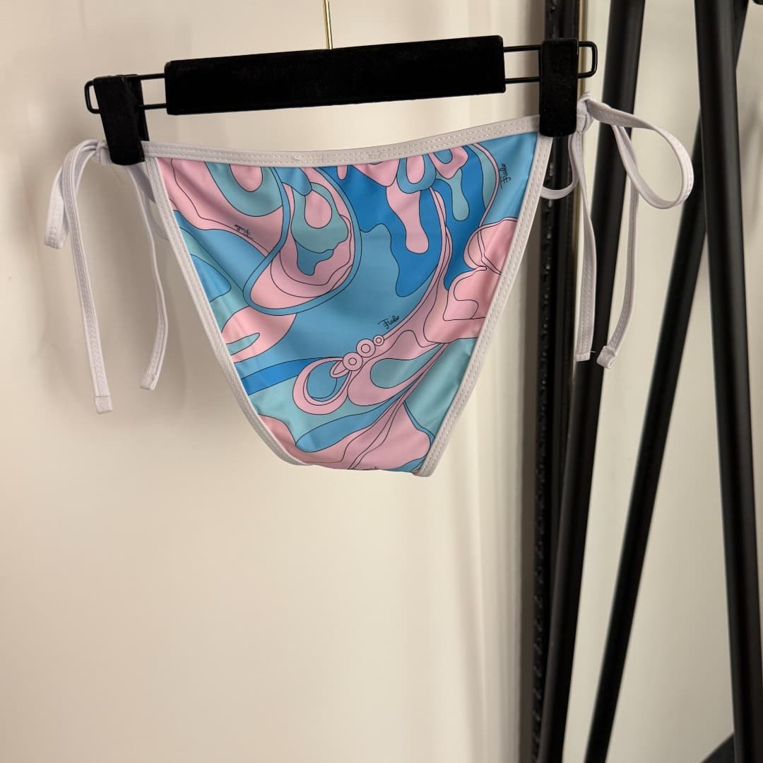 C24947 Item number: 20254207 Pucc*. New bikini set with separate pieces: lace underwear + triangle briefs. Color: blue. S-XL sizes. — image 8