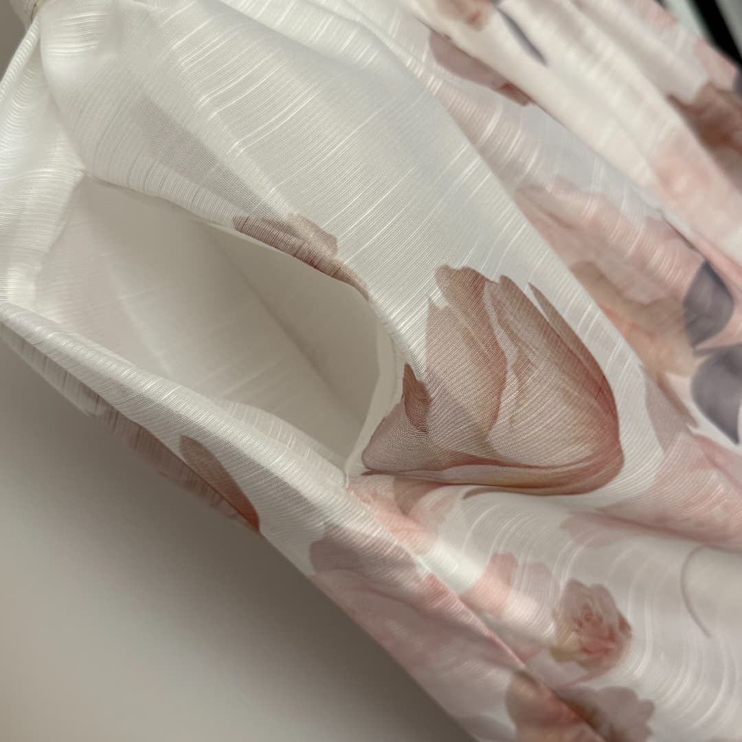 C18216 Item number 20254224 Zimmermann new model, pink rose flower print, bowed belt dress. Long dress with a belt, available in white and black sizes S-XL. [Size M: bust 82, waist 70, length 113] — image 6