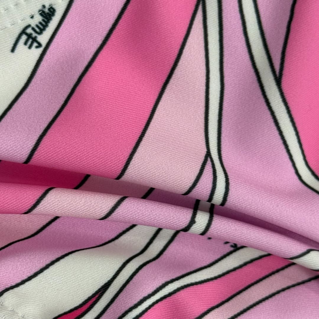 C24931 Item number: 20254907. Pucc*. New split-piece swimsuit set, multi-color print, chest pad, straps, vest + triangle underwear, pink, S-XL. [Weight: 0.130kg] — image 8