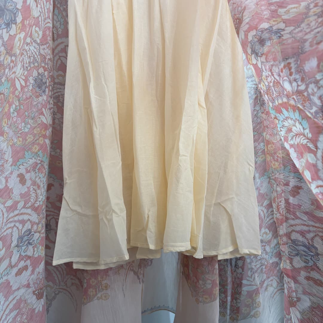 C18330 Style number 20264567 Zimmermann* Vintage/retro pattern print long-sleeved shirt + high-waist skirt, with strappy lining, in red and apricot colors, S-XL sizes. [Size M: bust 82, length 49; shoulder width 41, bust 106, sleeve length 61, skirt lengt — image 8