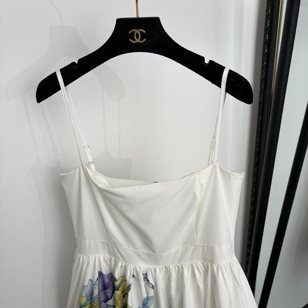 C18297 Style code: 20264841 Zimmermann* New floral-print wrap dress. Short skirt, white, yellow, sky blue. S-XXL. [Size M: Chest circumference 86, waist circumference 76, length 67; Weight: 0, 435kg] — image 2