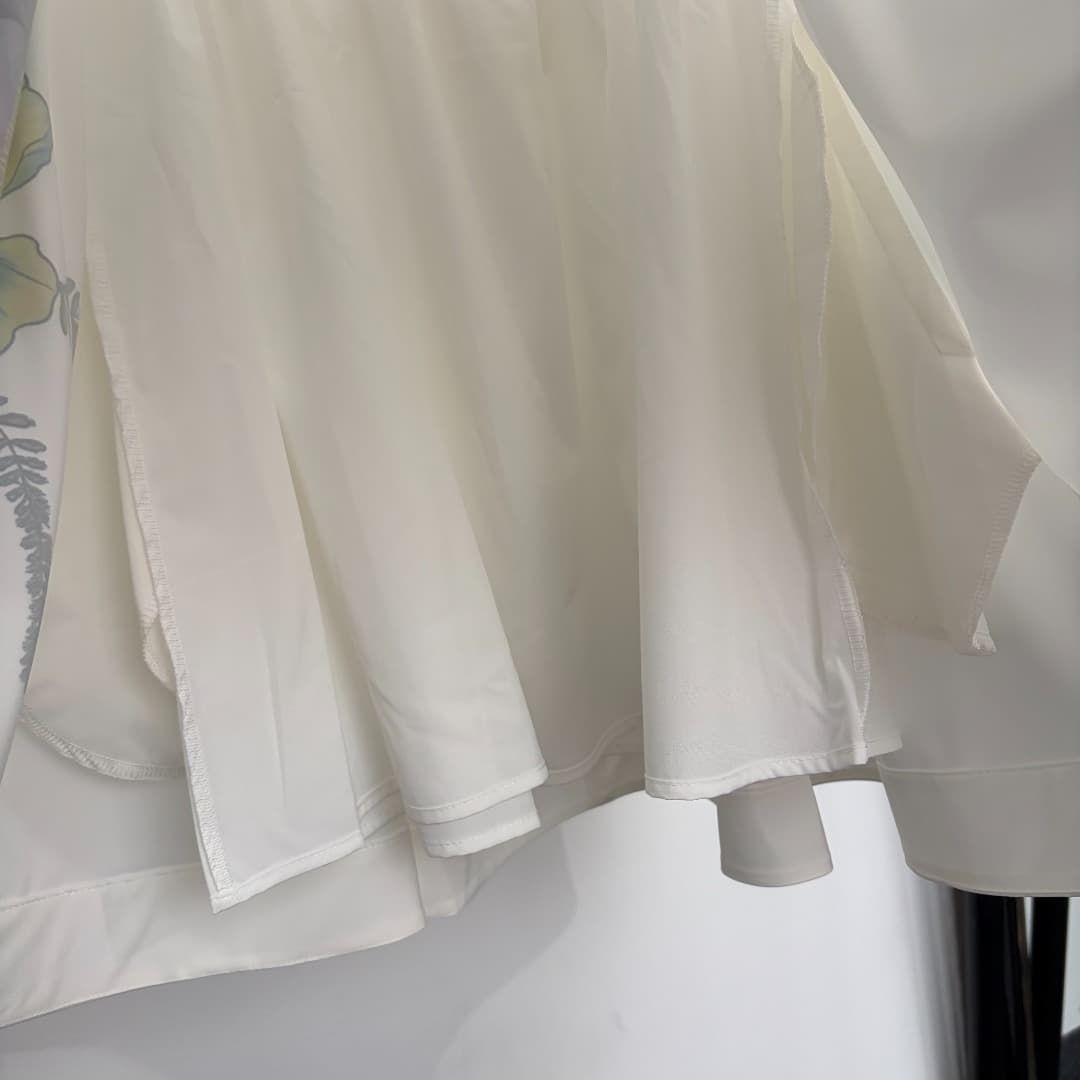 C18297 Style code: 20264841 Zimmermann* New floral-print wrap dress. Short skirt, white, yellow, sky blue. S-XXL. [Size M: Chest circumference 86, waist circumference 76, length 67; Weight: 0, 435kg] — image 8