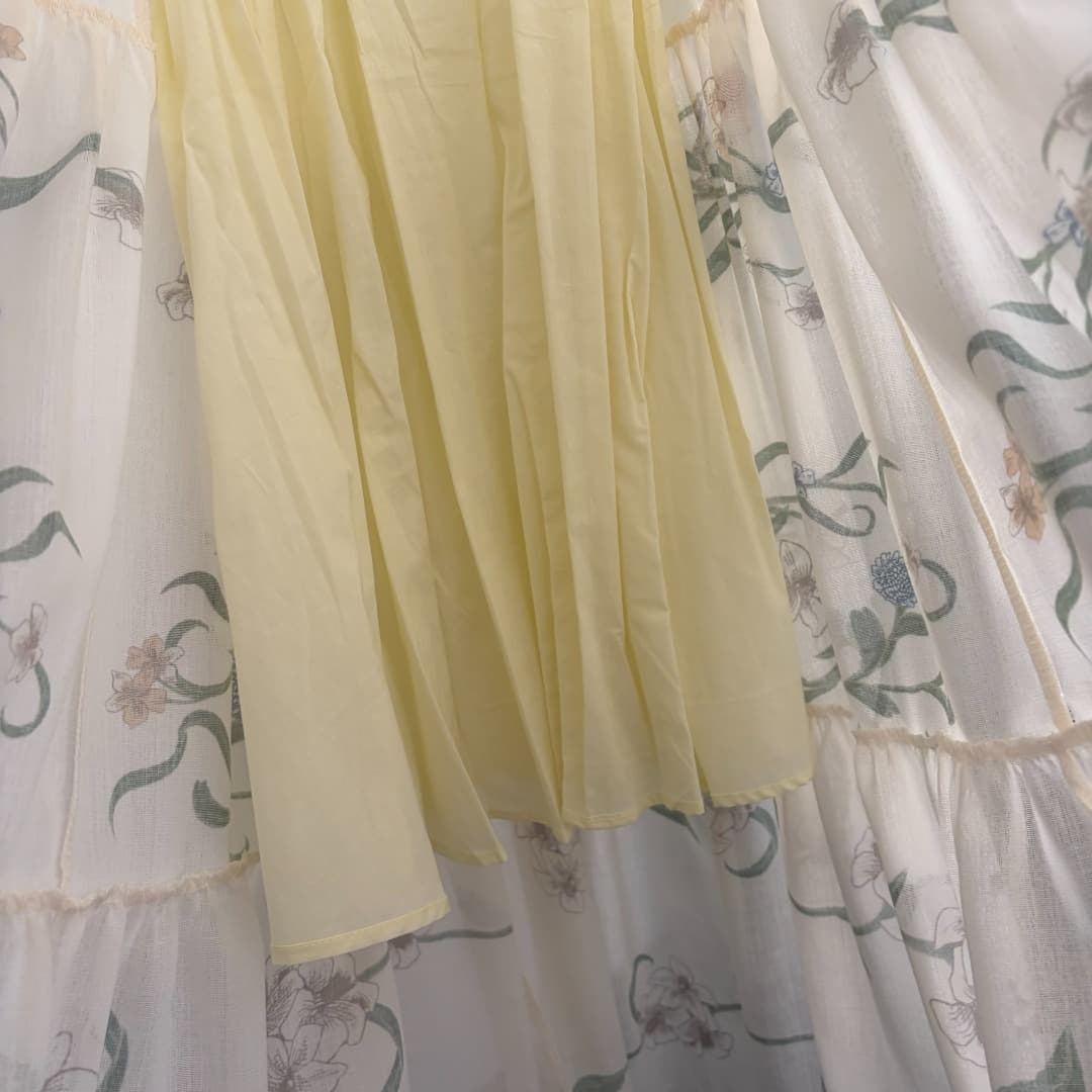 C18274 Item number: 20265115 Zimmermann* New model, elegant floral print linen dress with straps. Long dress, beige color, sizes S-XL. [Size M: bust 84, waist 76, length 130; weight: 0, 545kg] — image 8