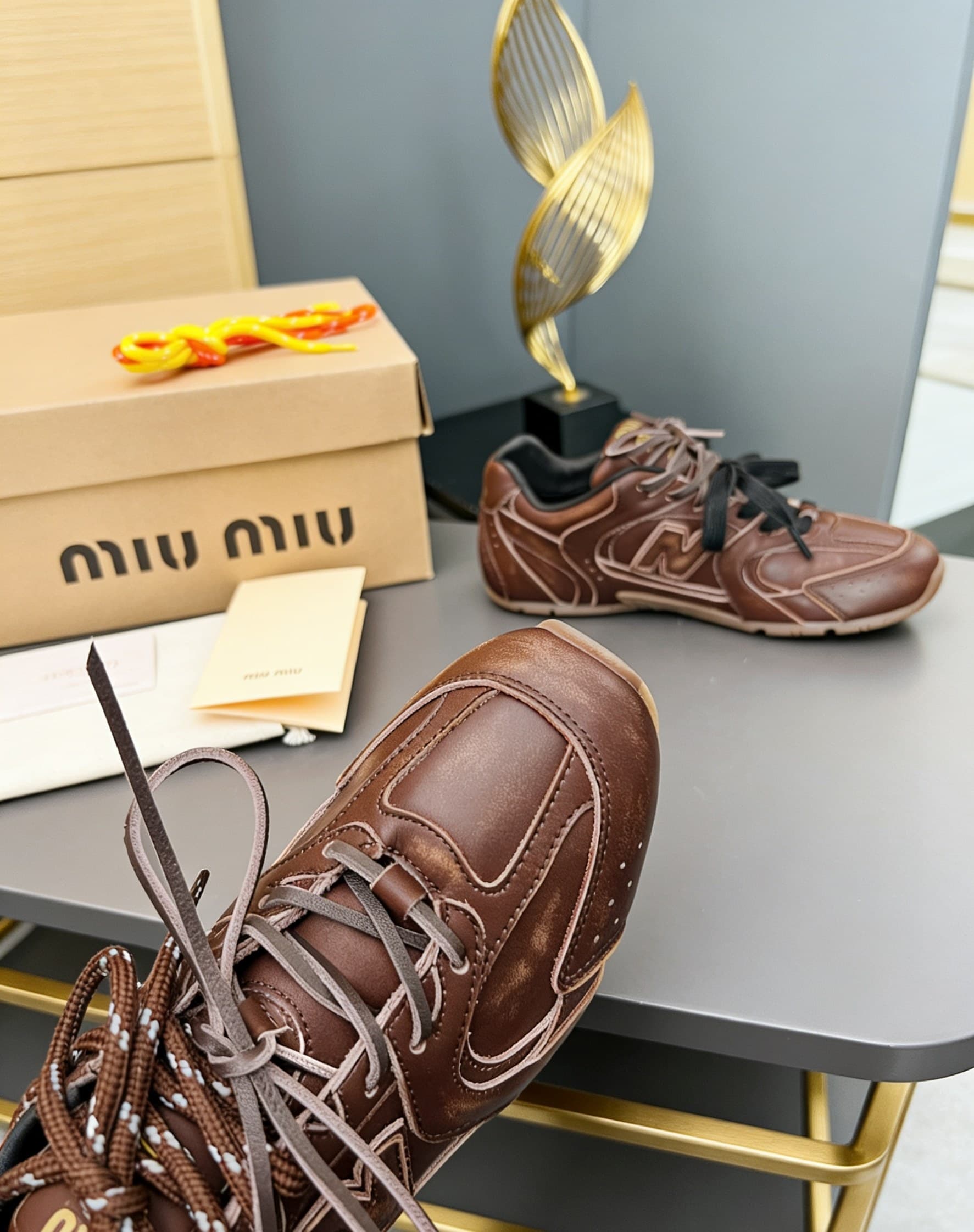D10668 MiuMiu x New Balance collab model NB530👫 Couple’s edition, casual and athletic shoes, Adidas-style shoes, Converse-style shoes — image 5
