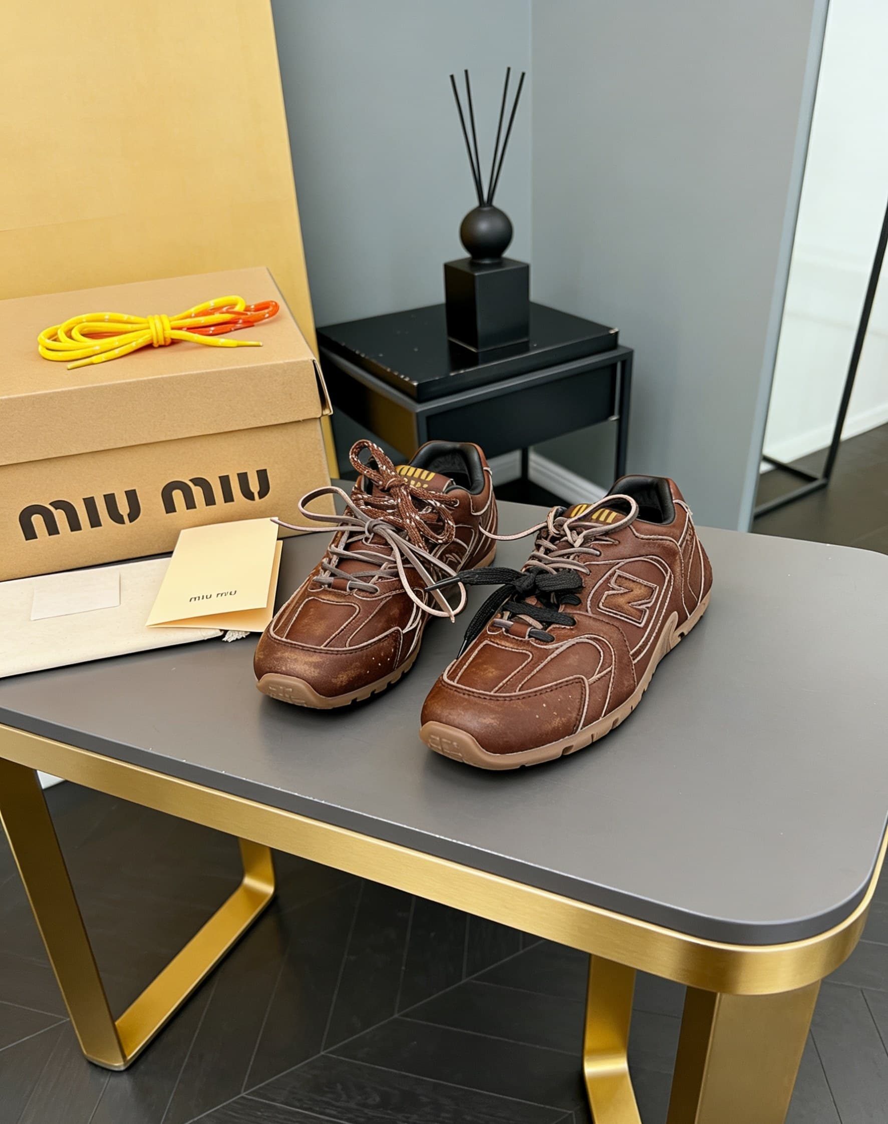 D10668 MiuMiu x New Balance collab model NB530👫 Couple’s edition, casual and athletic shoes, Adidas-style shoes, Converse-style shoes — image 7